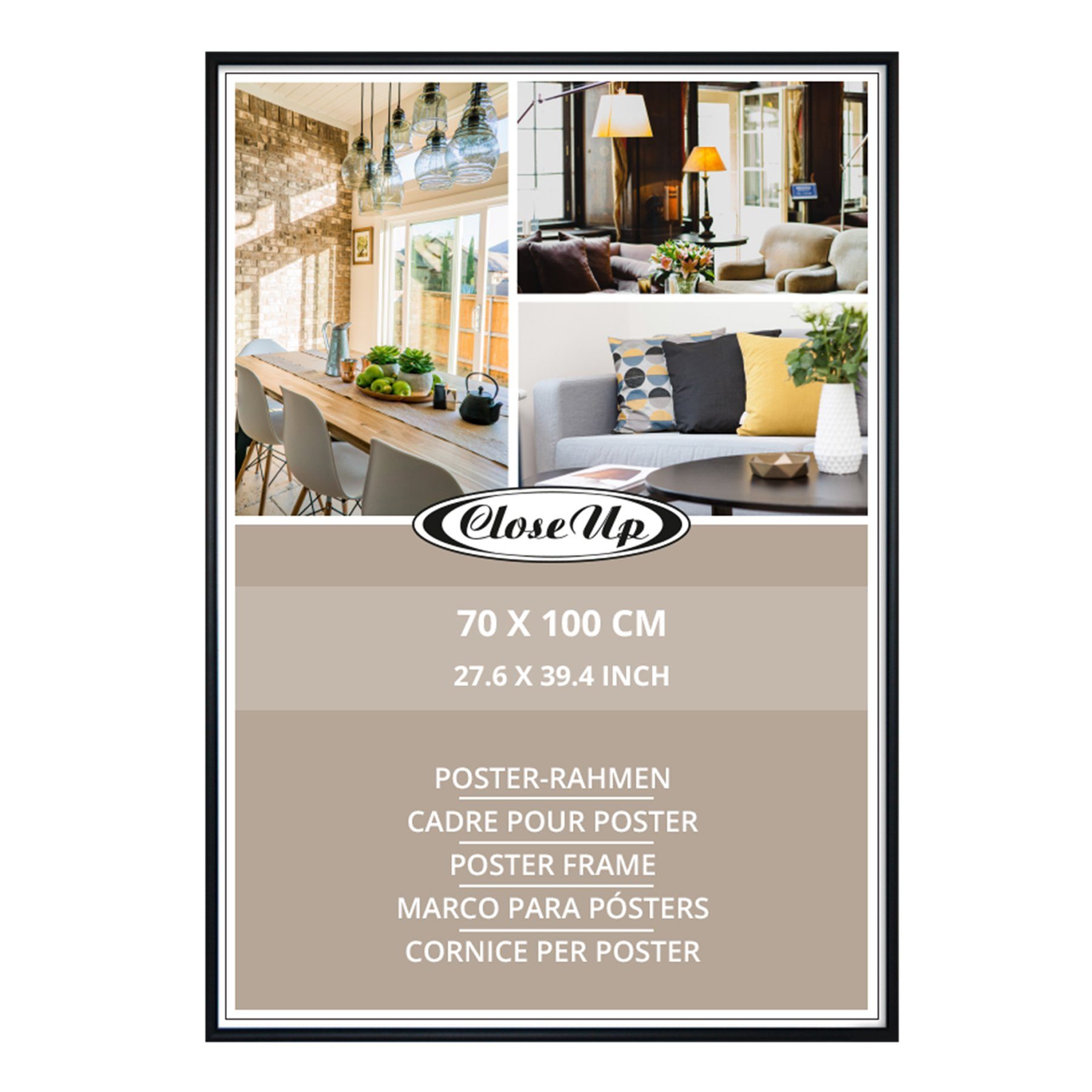 Close Up Bilderrahmen Posterrahmen 70 x 100 cm schwarz günstig online kaufen