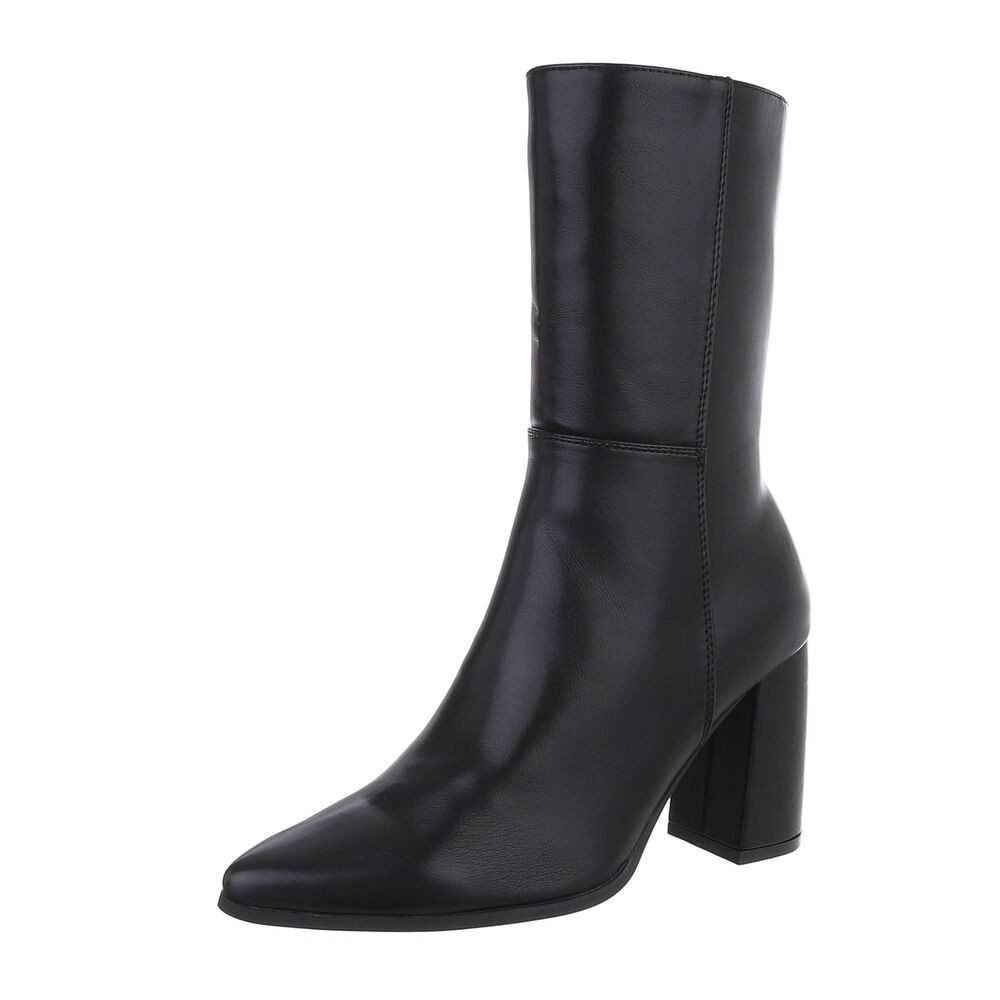 Damen Elegant High-Heel-Stiefelette