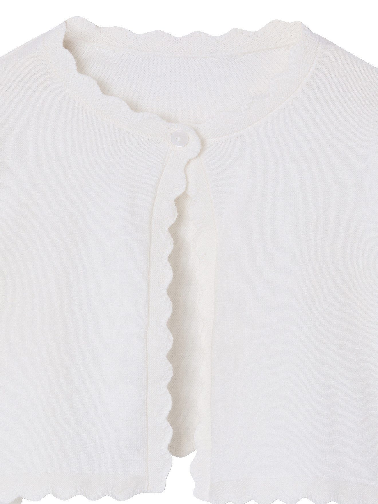 vertbaudet Strickjacke Bolero Mädchen mit einem Knopf