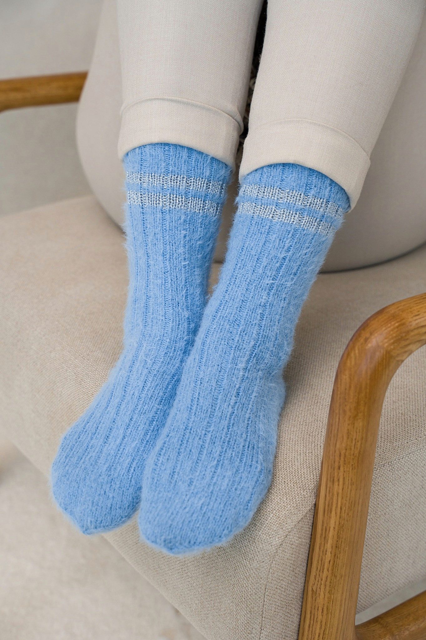 LANA GROSSA Meilenweit 100 g COSY SOCKS Häkelwolle, 420 m (Flauschige Sockenwolle mit Merinowolle, waschmaschinenfest), 100 g – Bild 2 von 5