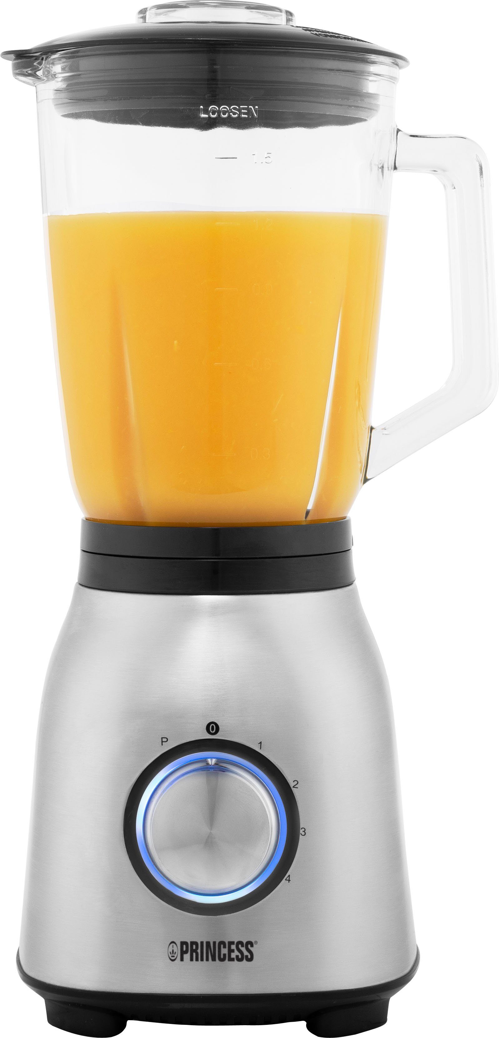 PRINCESS Standmixer 212091 Edelstahl, 1000 W
