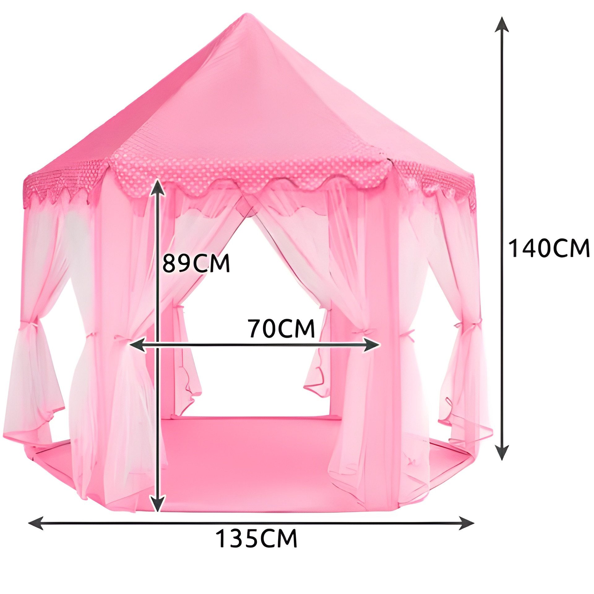 KRUZZEL Spielzelt Kinderzelt Palastzelt Prinzessinnen Zelt (Spielzelt, 2-tl günstig online kaufen