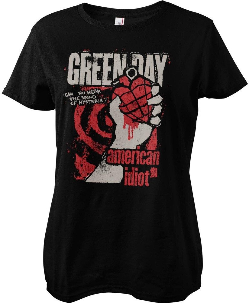Green Day T-Shirt American Idiot Spiral Arm Girly Tee