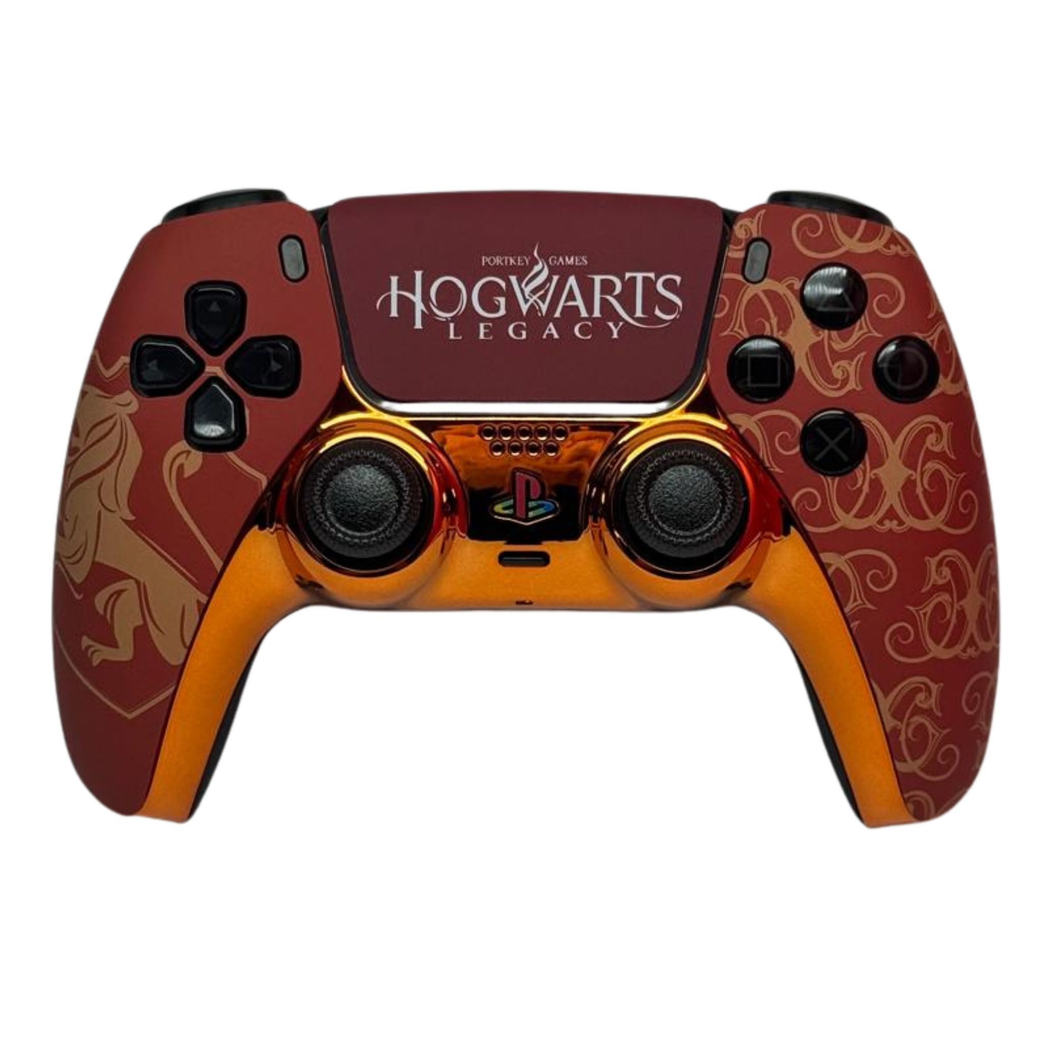 Paju-technik Design Hogwarts Orange Digital PlayStation 5-Controller (Hall Effekt / Analog Tasten -Smart Trigger / Grip / 2er-4er Paddle)