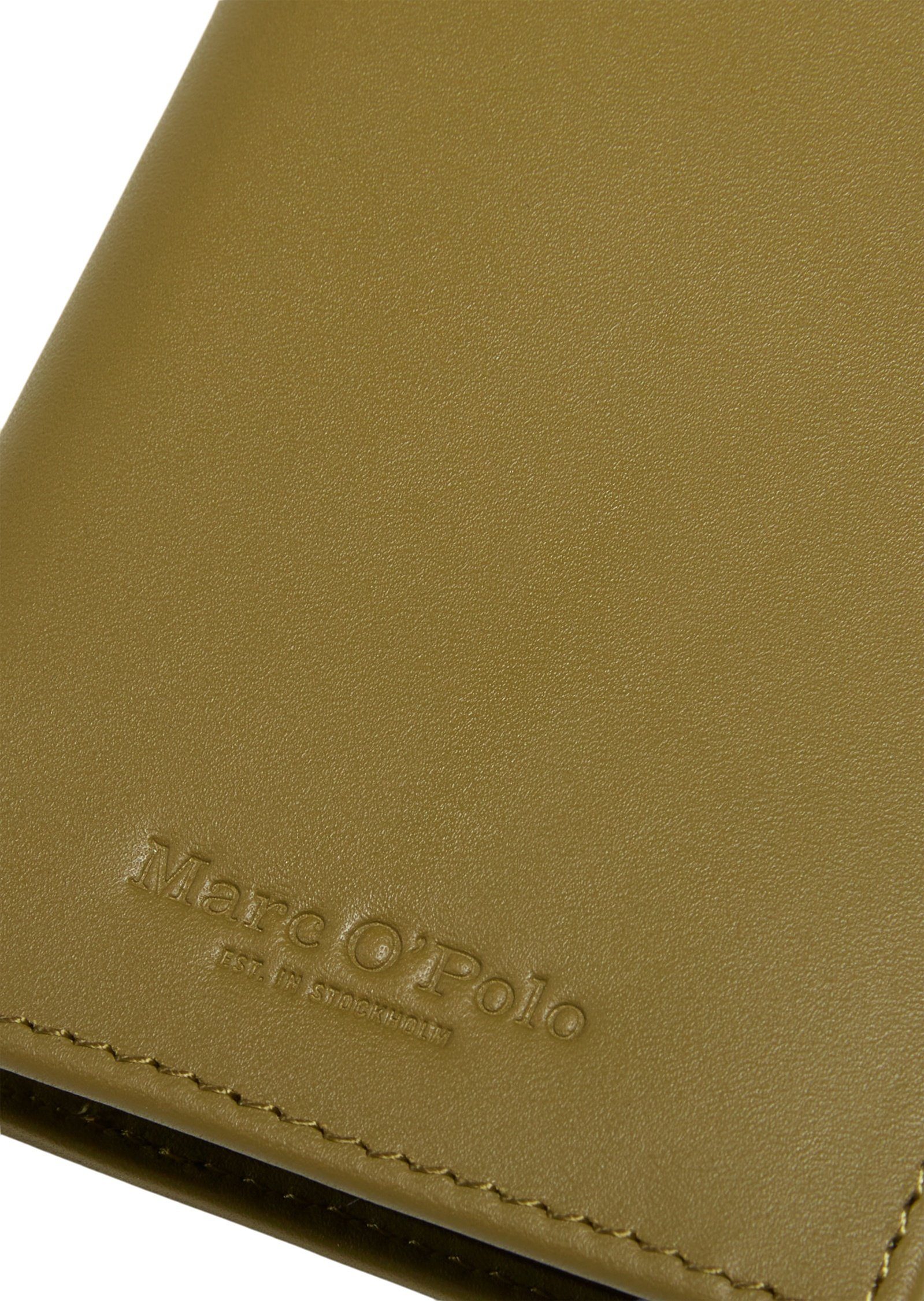 Marc O'Polo Geldbörse grün hochwertiger Leder-Qualität in