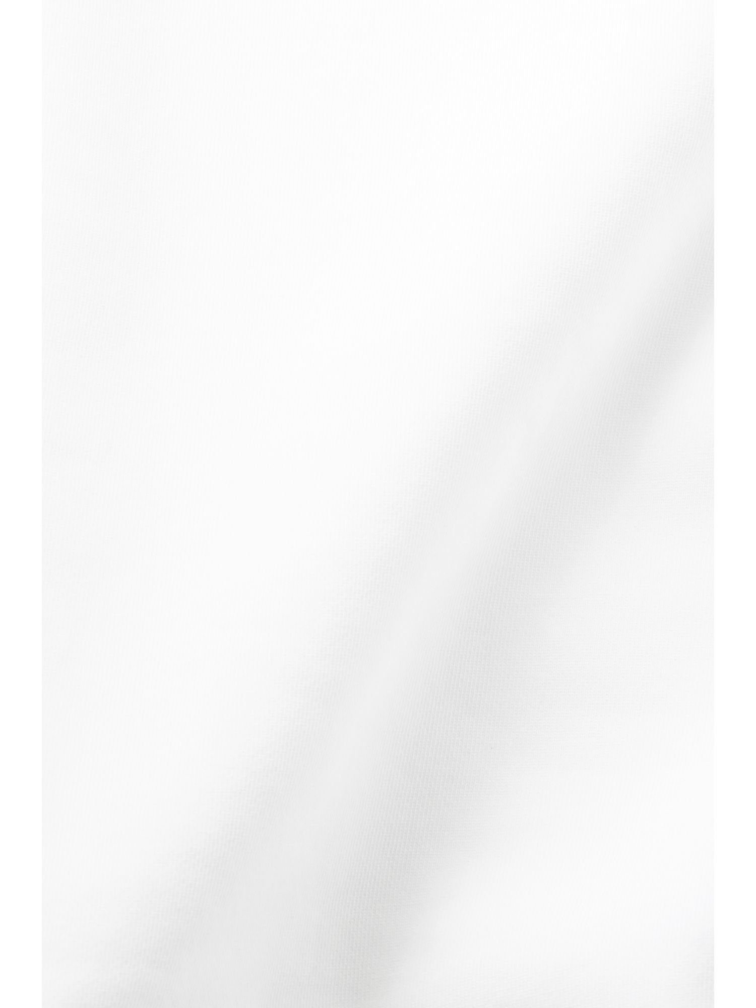 mit (1-tlg) Rundhals-Sweatshirt Logoprint Esprit Sweatshirt WHITE
