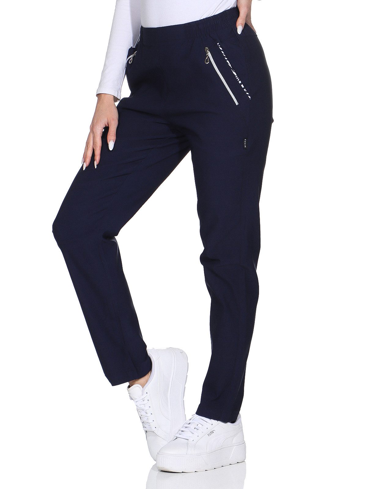 OriginalYou Schlupfhose Damen Stoffhose leichte Stretchhose günstig online kaufen