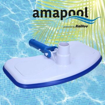 Amapool Poolbodensauger Pool Bodensauger Standard mit acht Borsten