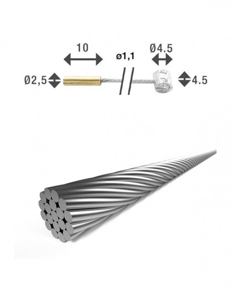 XLC Schaltaugen-Richtwerkzeug XLC Schaltinnenzug Ø 1,1/2250mm 2 Nippel