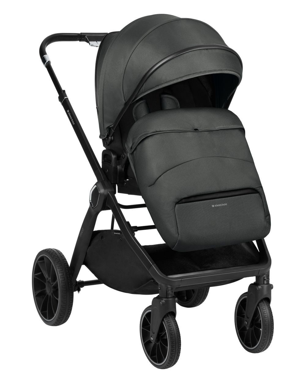 Kikkaboo Kombi-Kinderwagen Kinderwagen Tiffany 2 in 1, Babywanne, Sportsitz, Wickeltasche, PU-Räder