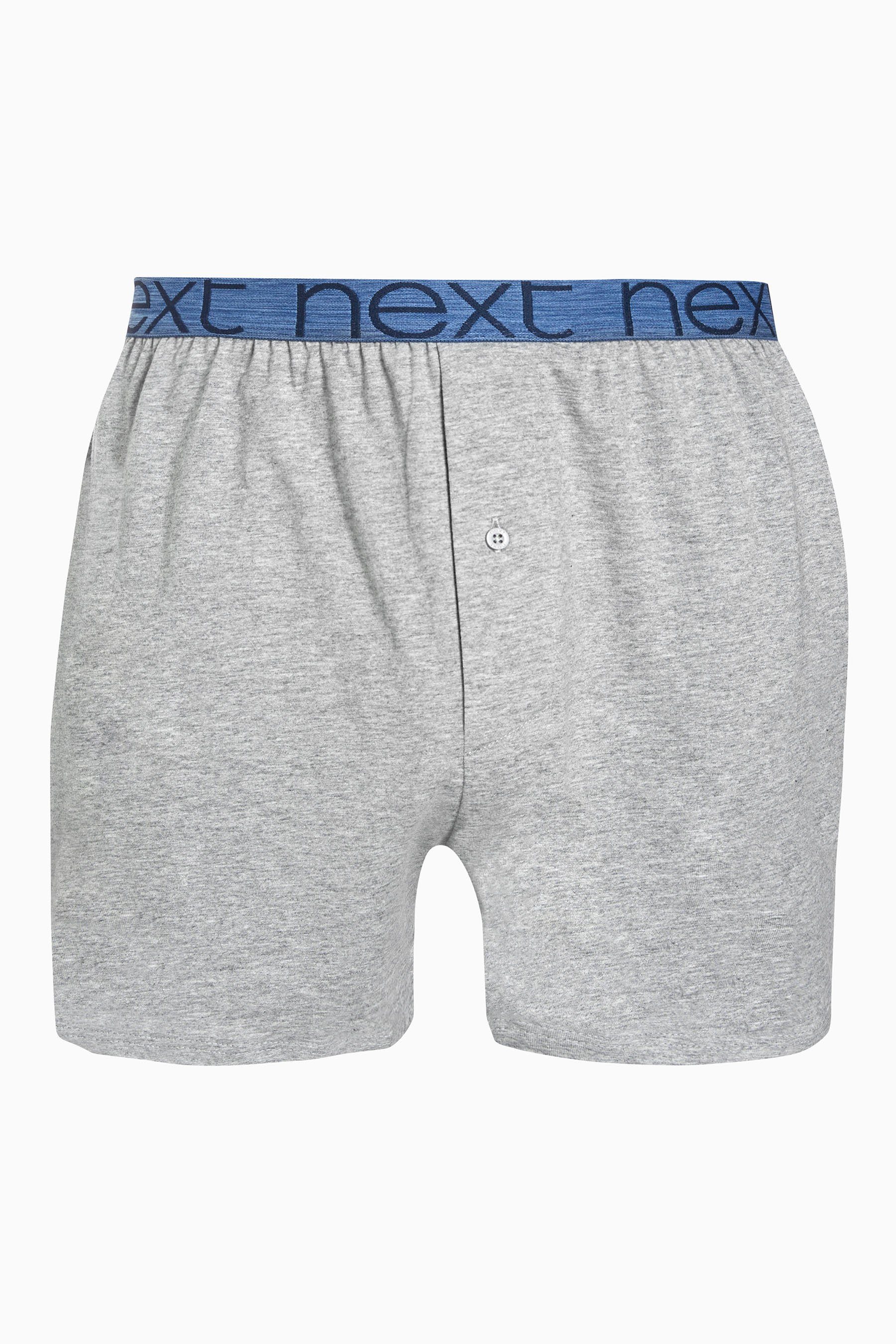 Next Fit Blue Boxershorts reiner Loose aus Boxershorts Baumwolle, (10-St)