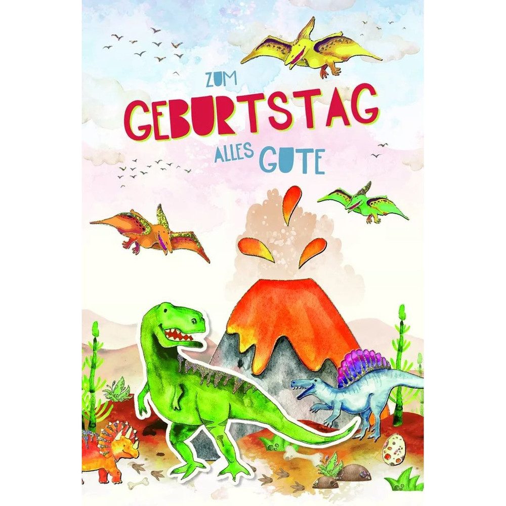 Skorpion Geburtstagskarten Geburtstagskarte - Dino - Zum Geburtstag alles Gute