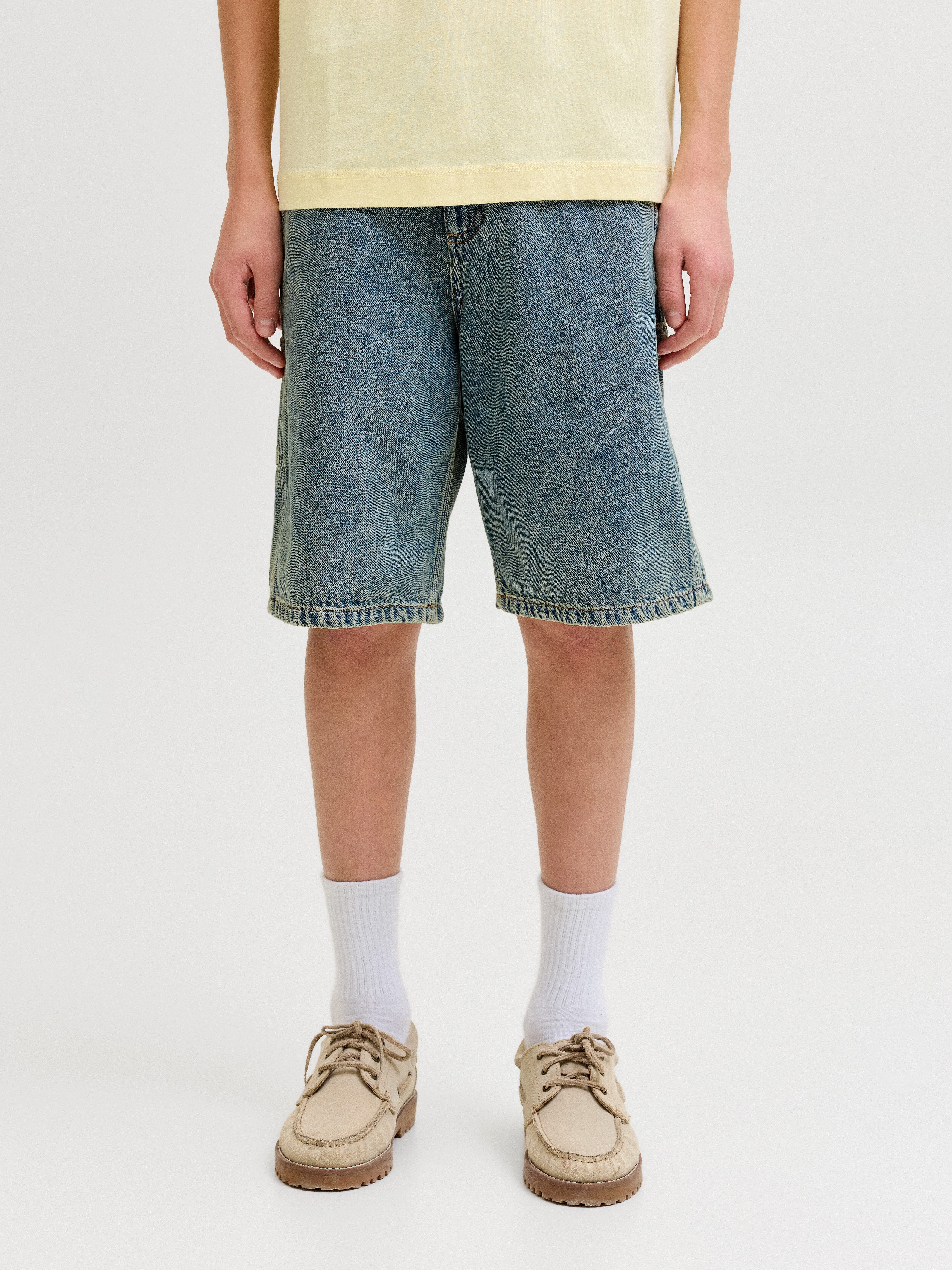 Jack & Jones Junior Shorts JJIALEX JJCARPENTER SHORTS AKM 148 JNR mit auffälliger Waschung