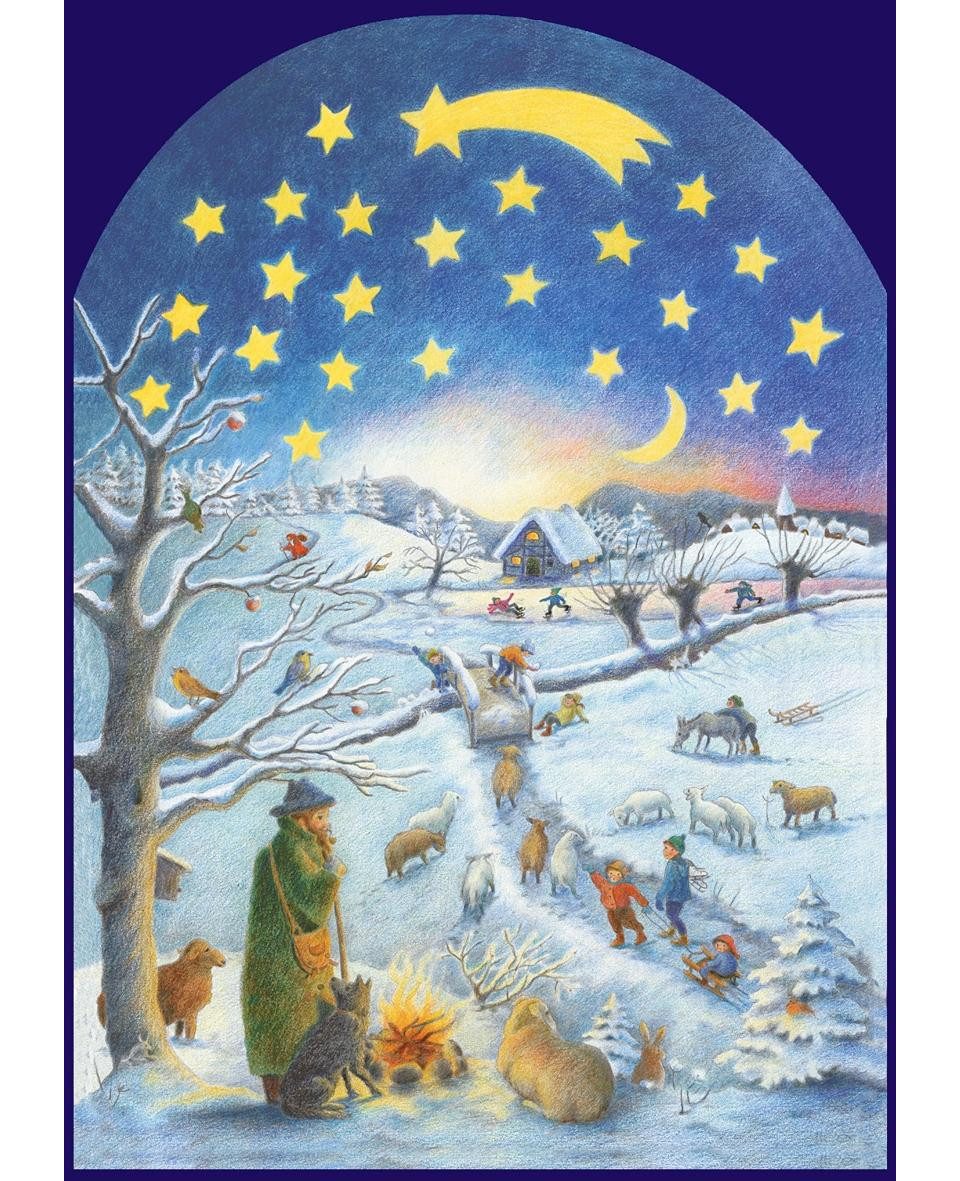 Urachhaus Verlag Adventskalender Winterszene