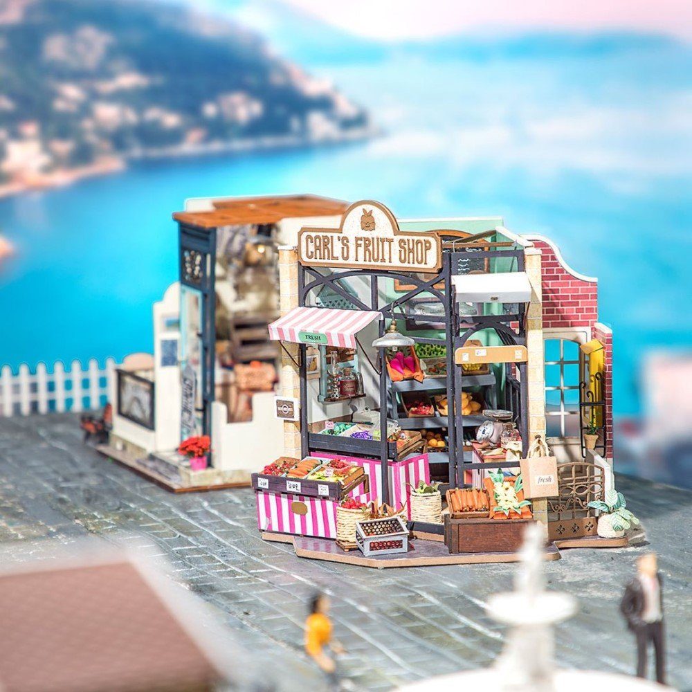 Robotime ROKR 3D-Puzzle Happy Fruit Shop", Puzzleteile Corner "Carl's