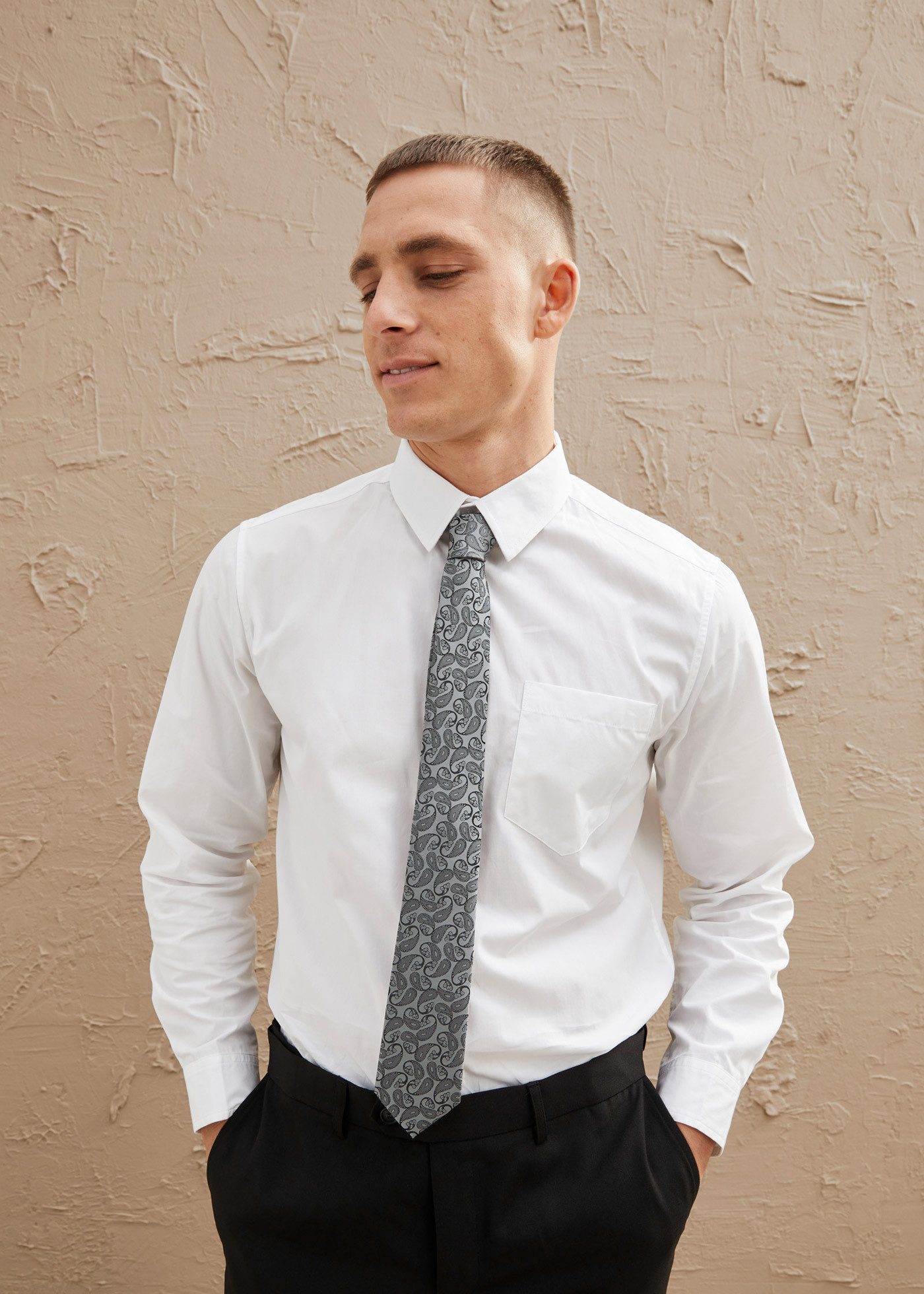 bonprix Anzug (Set, 4-tlg) festlicher Stil, bequeme Passform, aus Polyester und Baumwolle