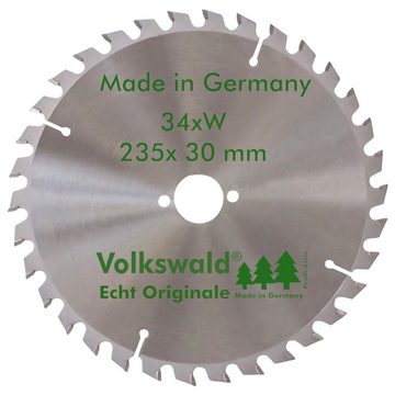 Volkswald Kreissägeblatt Volkswald ® HM-Sägeblatt W 235 x 30 mm Z=34 Acrylglas Kreissägeblatt, Echt Originale Volkswald® Made in Germany