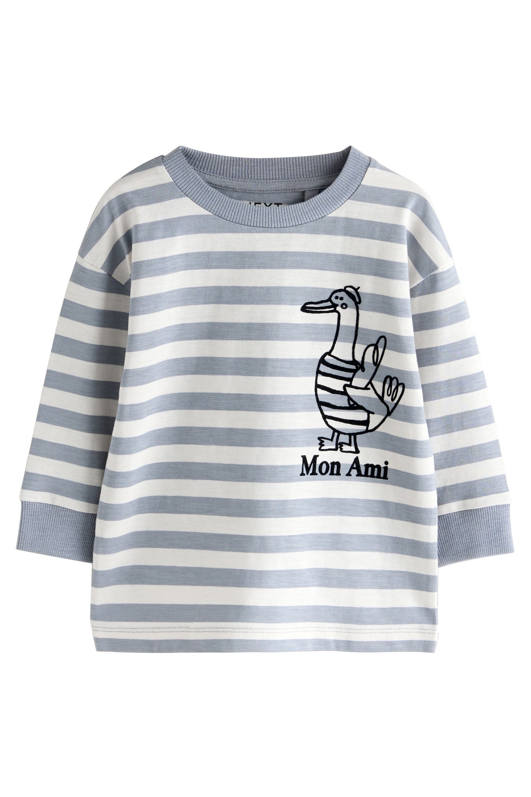 Next Langarmshirt Langarmshirt mit Rückenprint (1-tlg) günstig online kaufen