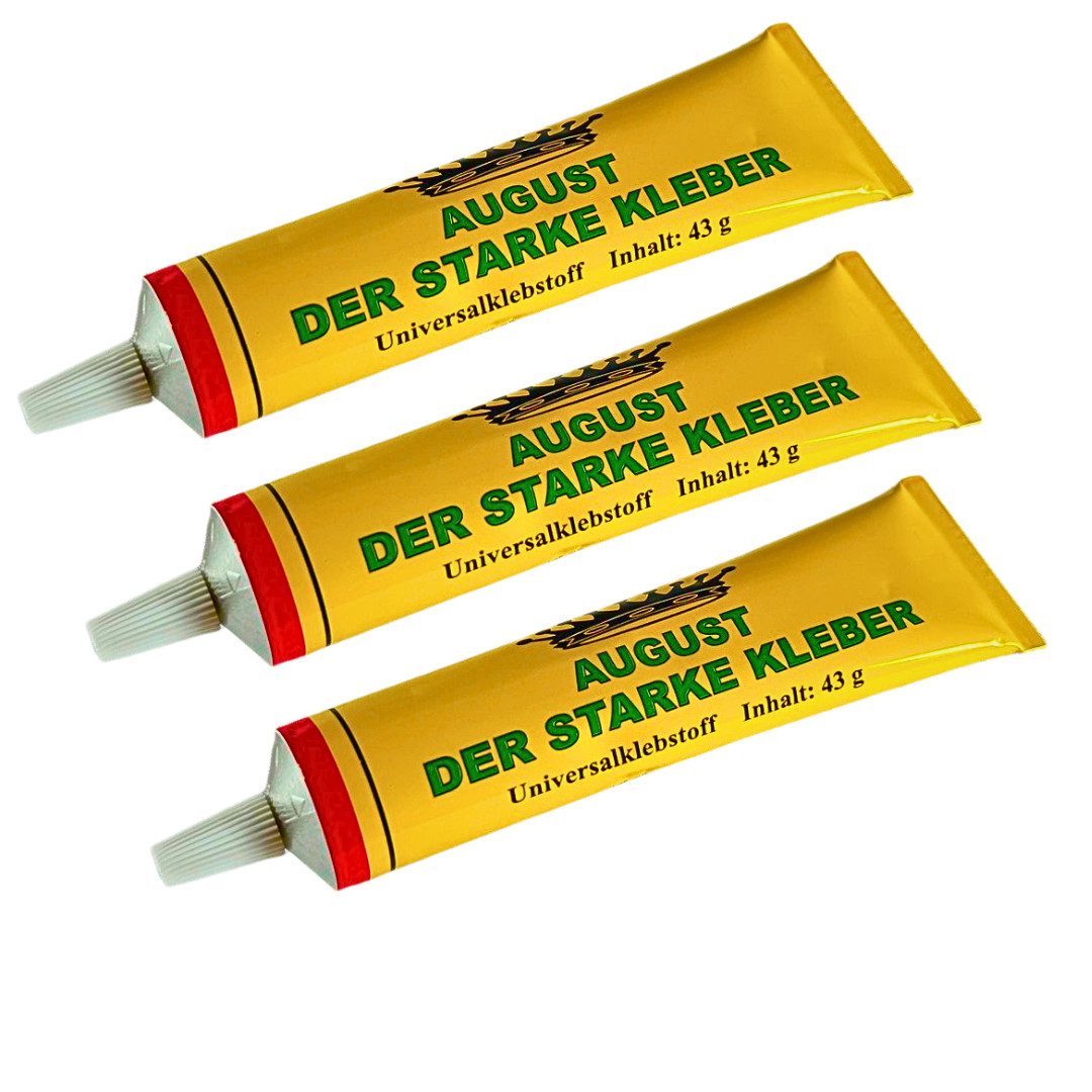 RACEL Sekundenkleber Universalkleber á 43 g Kontaktkleber für Holz Leder Glas Metall, (3-tlg), Für Glas, Holz, Leder, Keramik