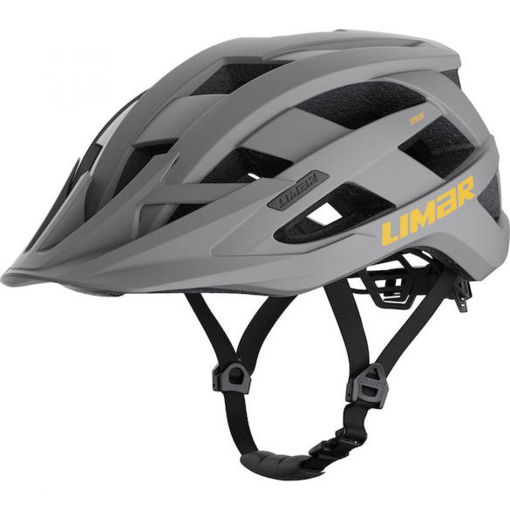 LIMAR Fahrradhelm Limar Alben Matt Gray L Grau - leichter MTB-Helm mit maximaler Abdecku