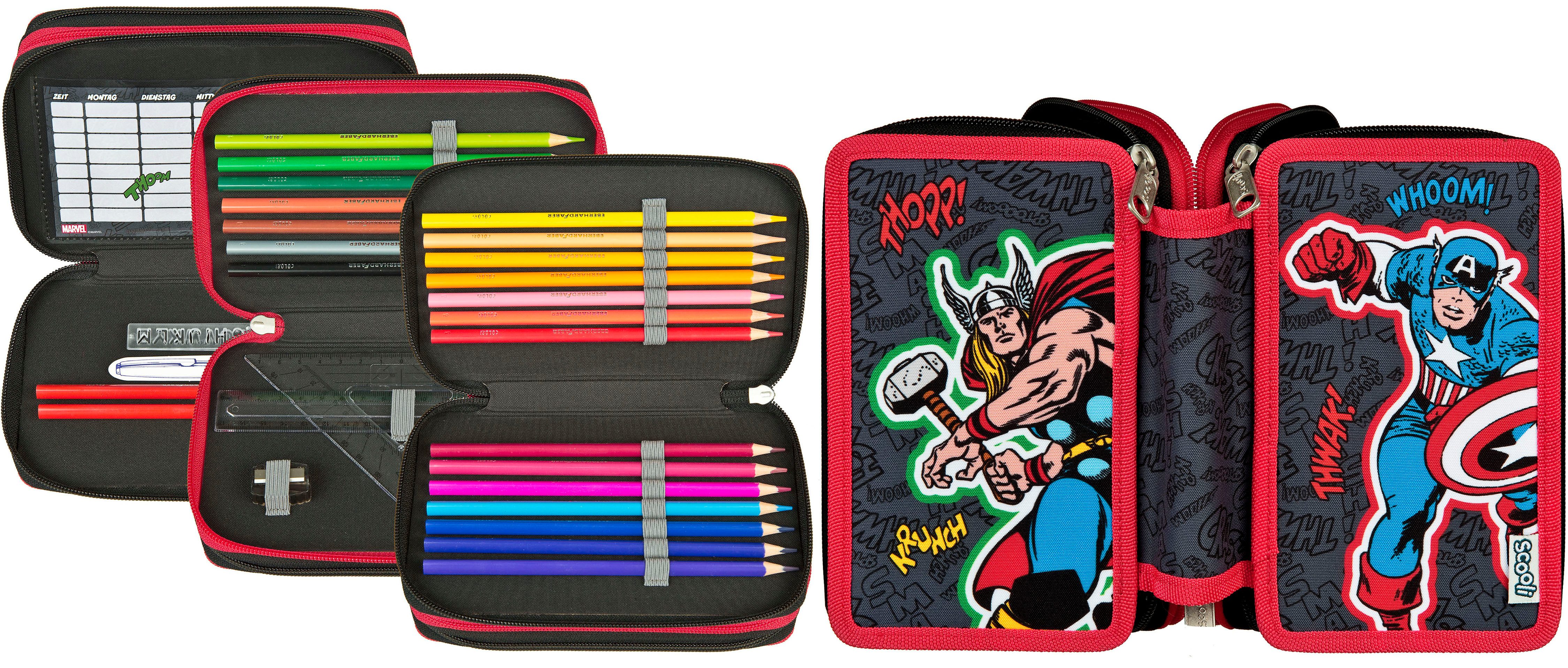 Scooli Federmäppchen Tripledecker