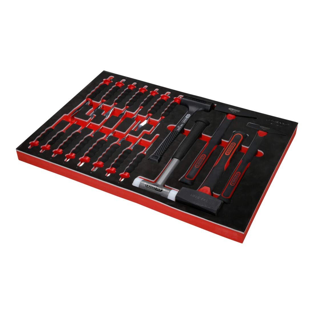 KS Tools Crimpzange KS Tools Hammer- / und Meißel-Satz in Schaumstoffeinlage, 20-tlg