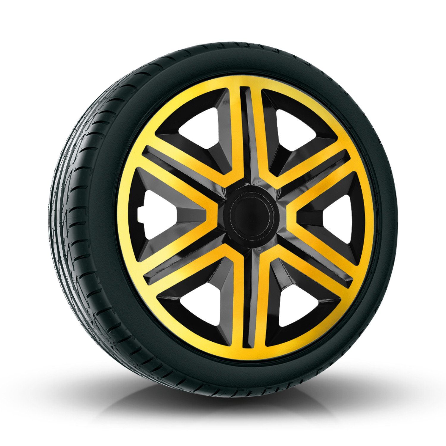 NRM Radkappen Action Doublecolor, 14 in Zoll, (4-St) 14" Radkappen Komplettset Radzierblenden