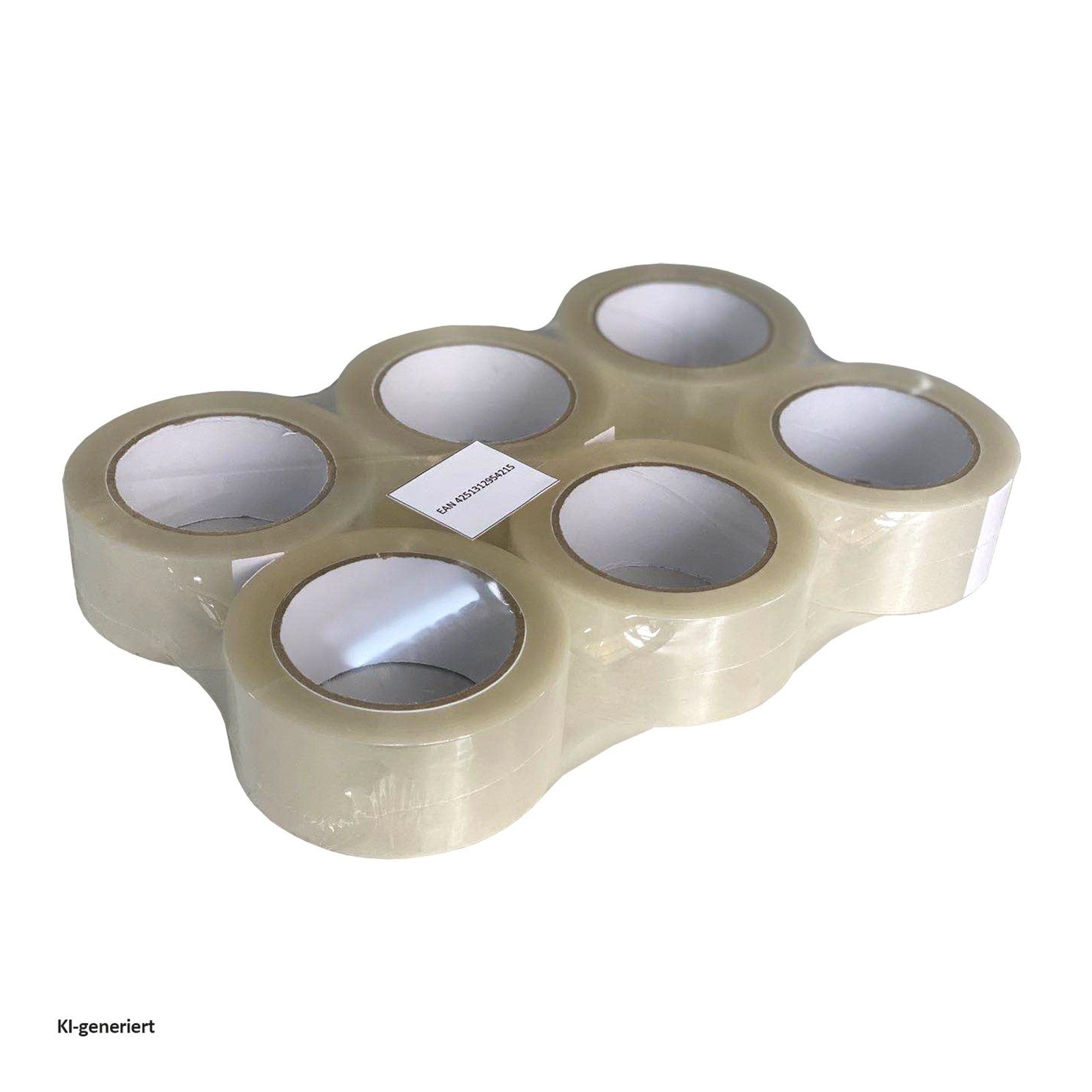 HTI-Line Klebeband Paketklebeband 6er Pack (Set, 6-St., 6 Rollen) Klebeband