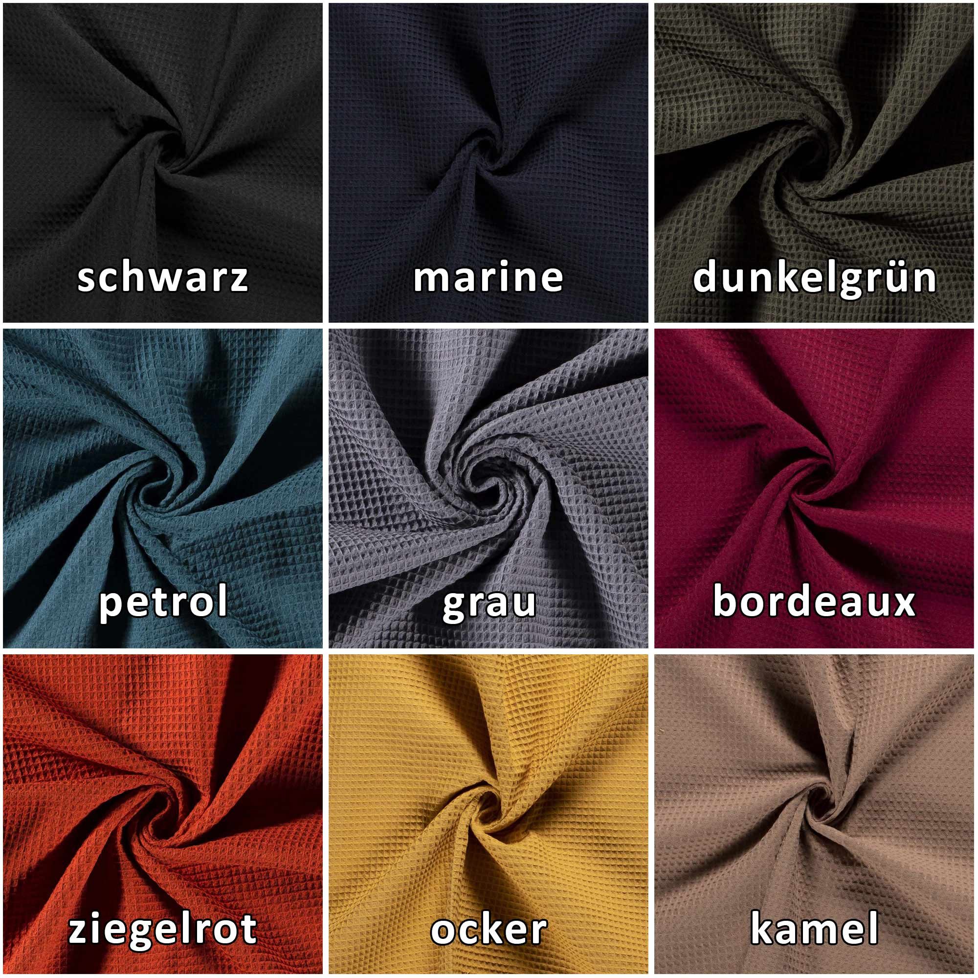 maDDma Stoff 50x150cm Frottierstoff Baumwollstoff Kinderzertifiziert Meterware, ocker