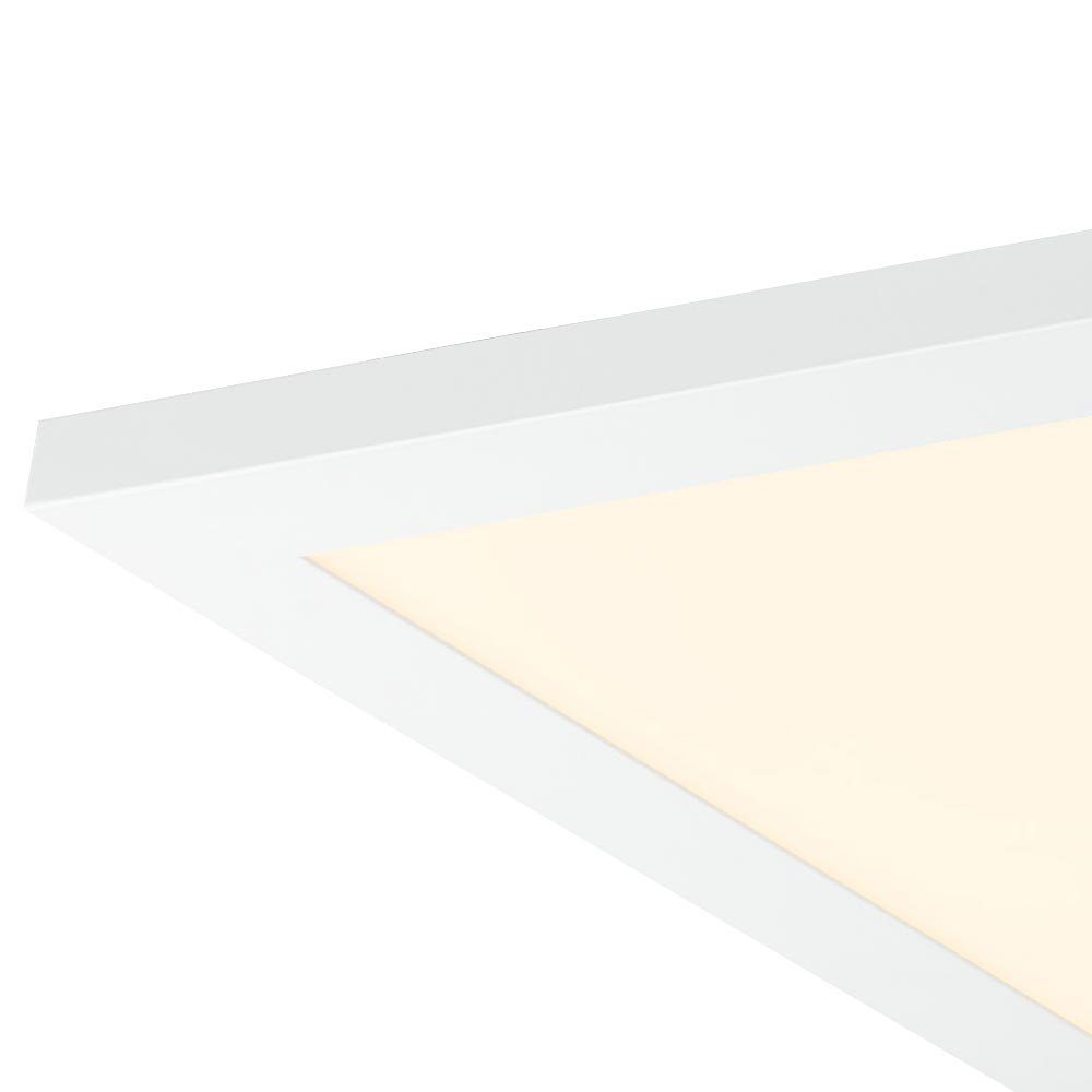 etc-shop LED Deckenleuchte, LED-Leuchtmittel fest Aufbaupanel Warmweiß, Wohnzimmerleuchte Bürolicht verbaut