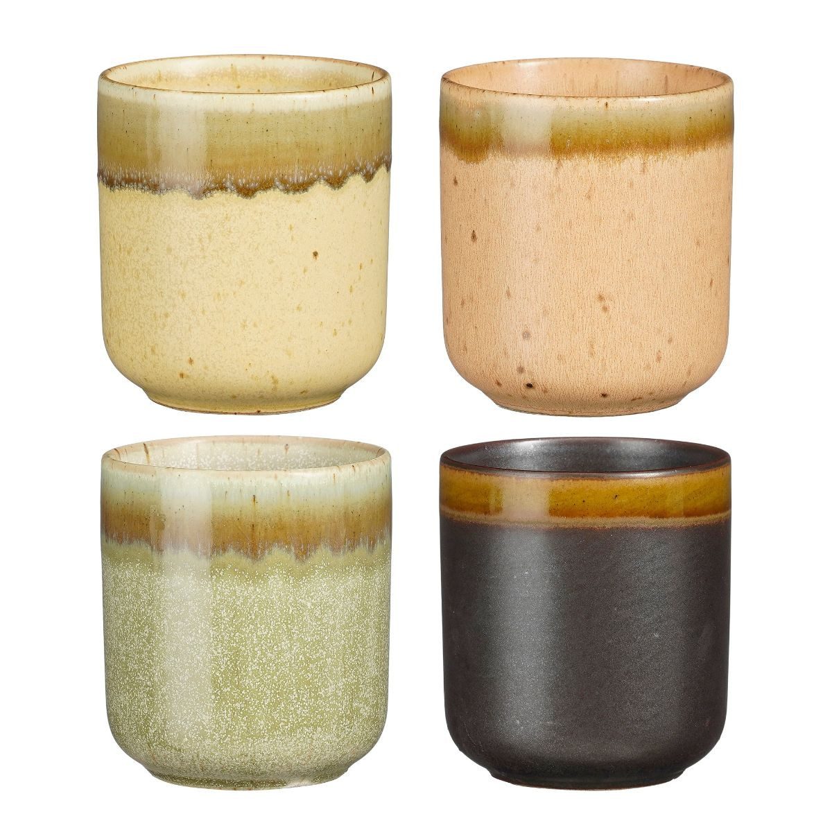Mica Decorations Kaffeeservice Mica Decorations Brino Kaffeetassen 4er-Set, Porzellan