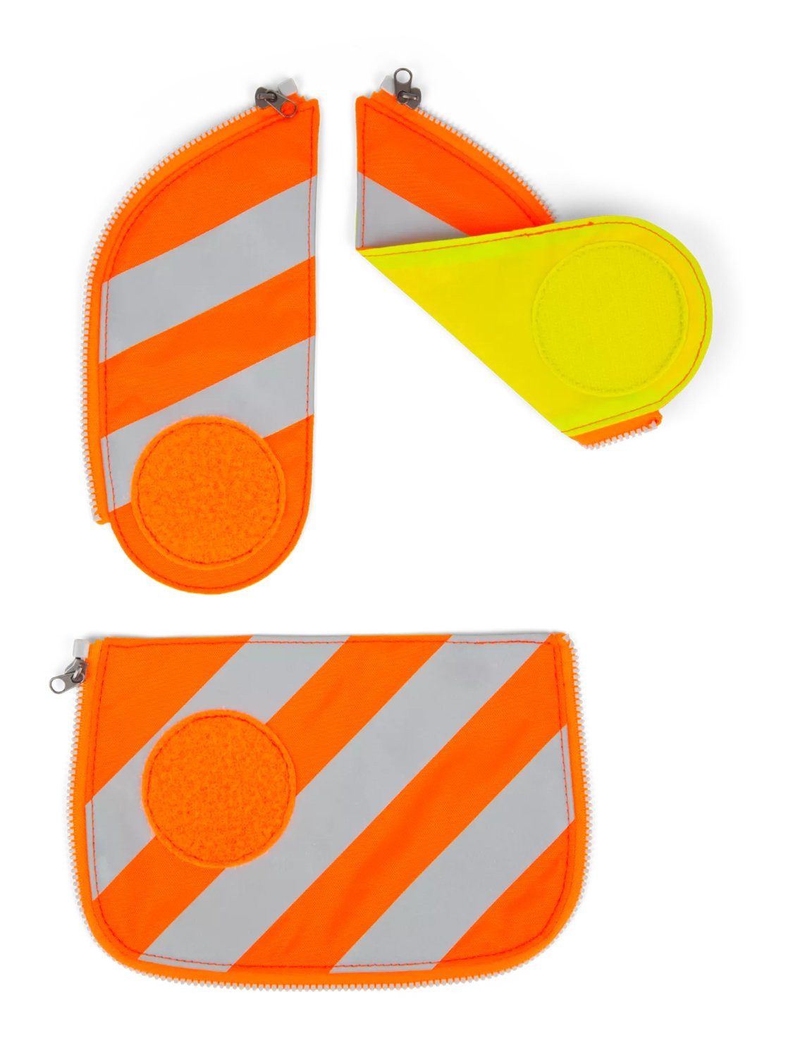 ergobag Schulranzen cubo Sicherheitsset mit Reflektorstreifen (3-tlg), reflektierend