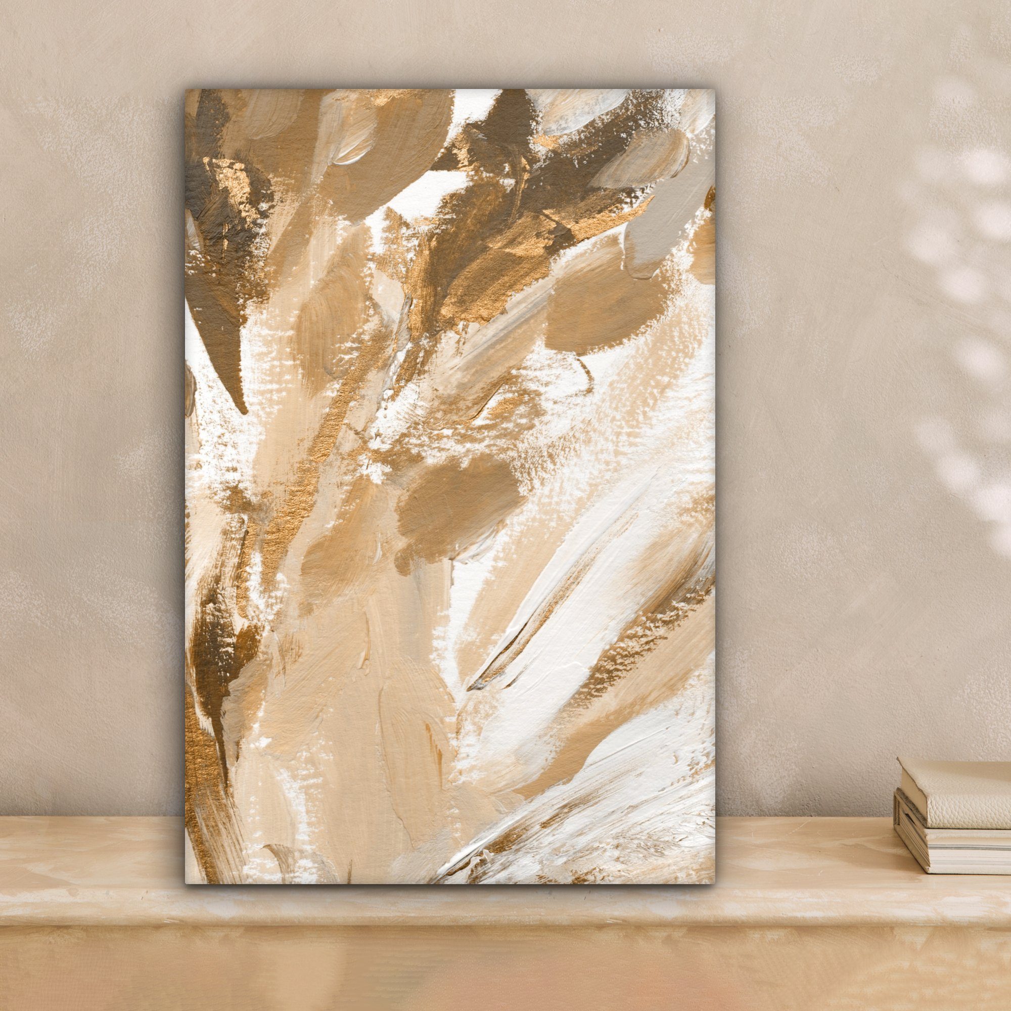 OneMillionCanvasses® Leinwandbild Farbe - Gold - günstig online kaufen