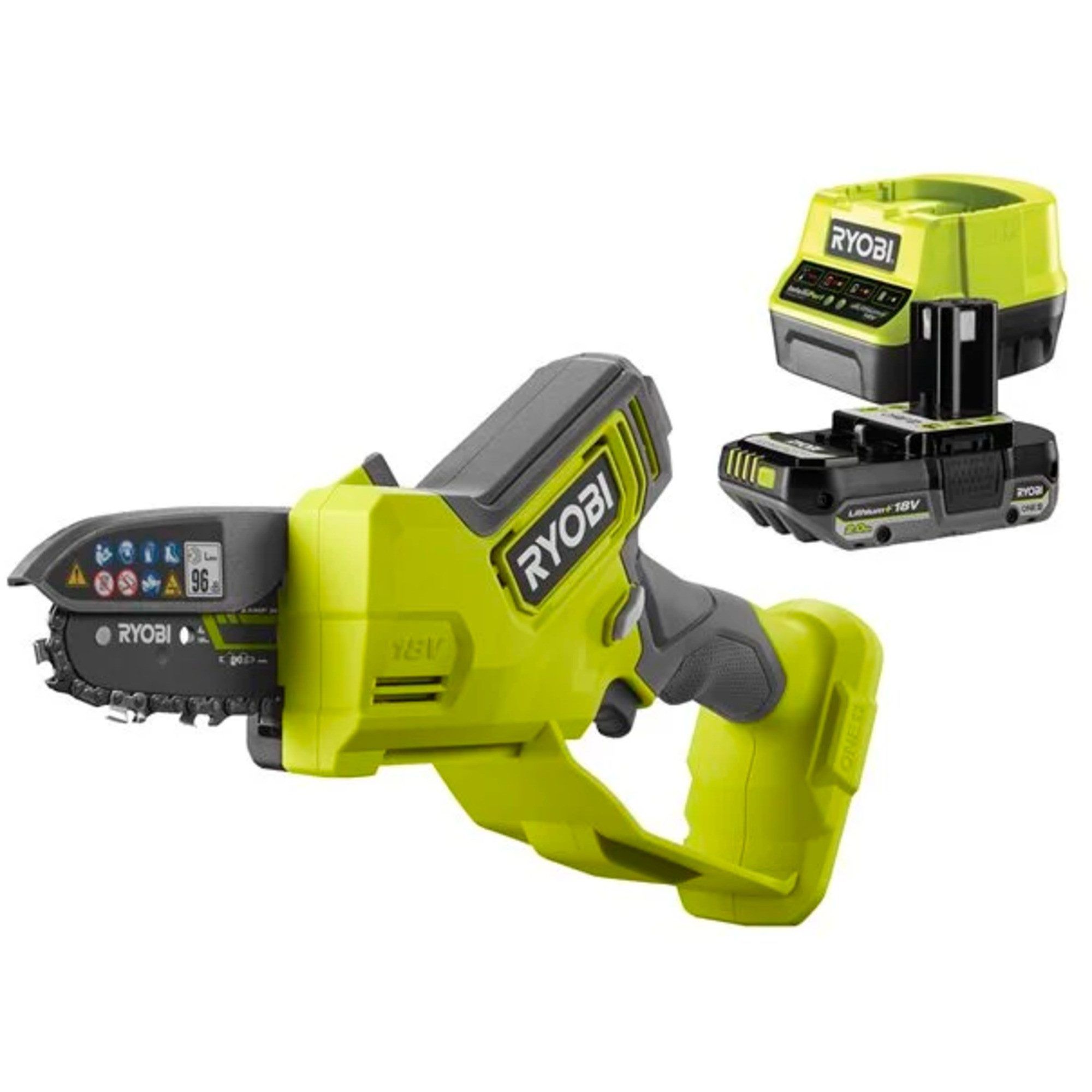 Ryobi Elektro-Kettensäge Ryobi ONE+ Akku-Astsäge RY18PSX10A-120, 18Volt