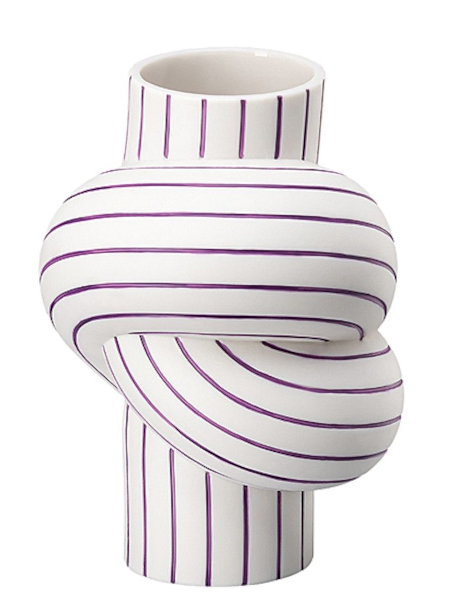 Rosenthal Dekovase Node Stripes Plum Vase 11,7 cm (Vasen), Vasen