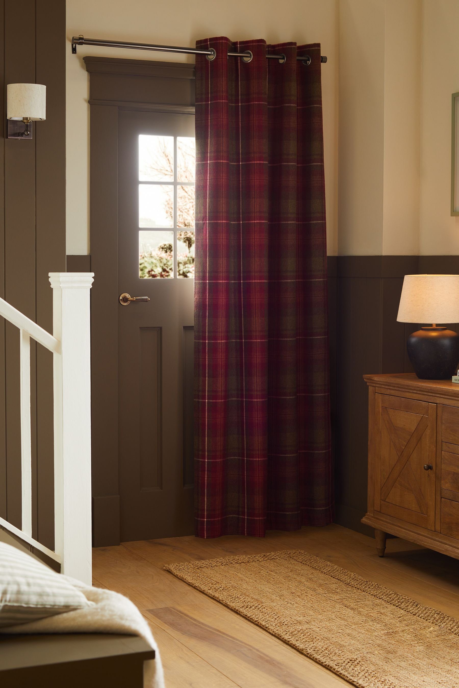 Next Türvorhang Tür-Ösenvorhänge mit Highland-Karos (1 St) günstig online kaufen