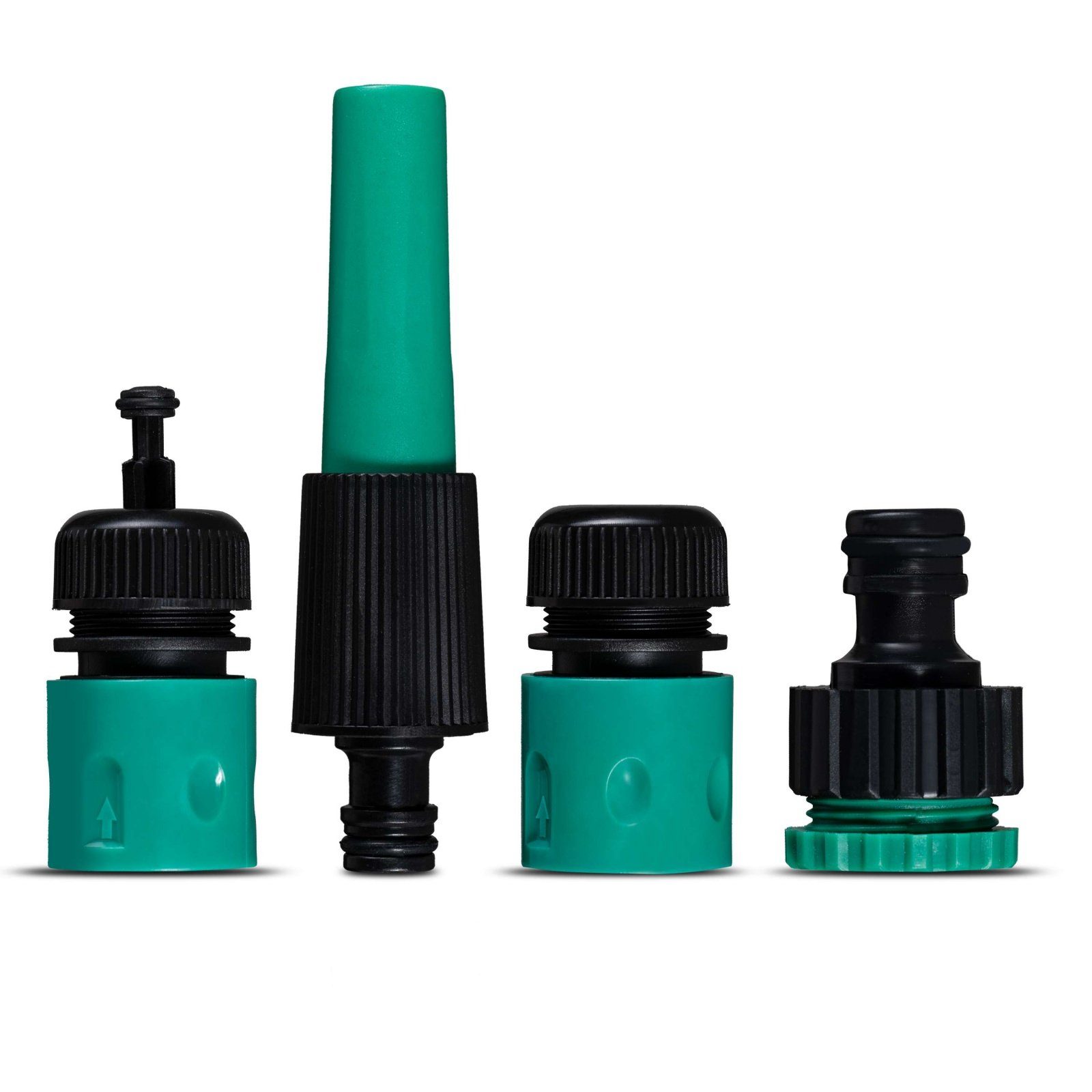 Grafner Gartenschlauch Anschlussset 4 tlg. für Gartenschlauch AS10898, 1/2 Zoll