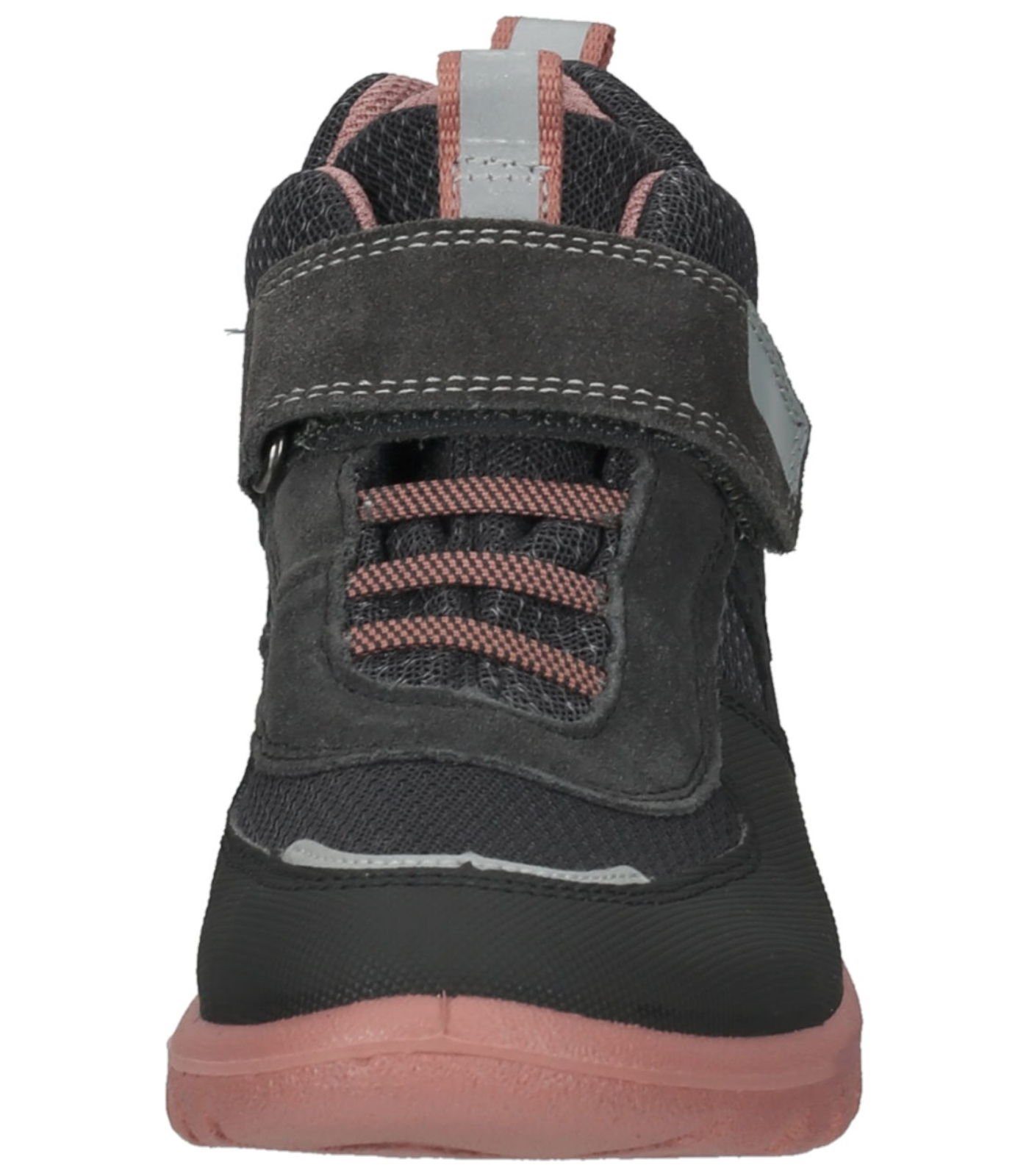 Superfit Sneaker Lederimitat/Textil Grau Sneaker Rosa