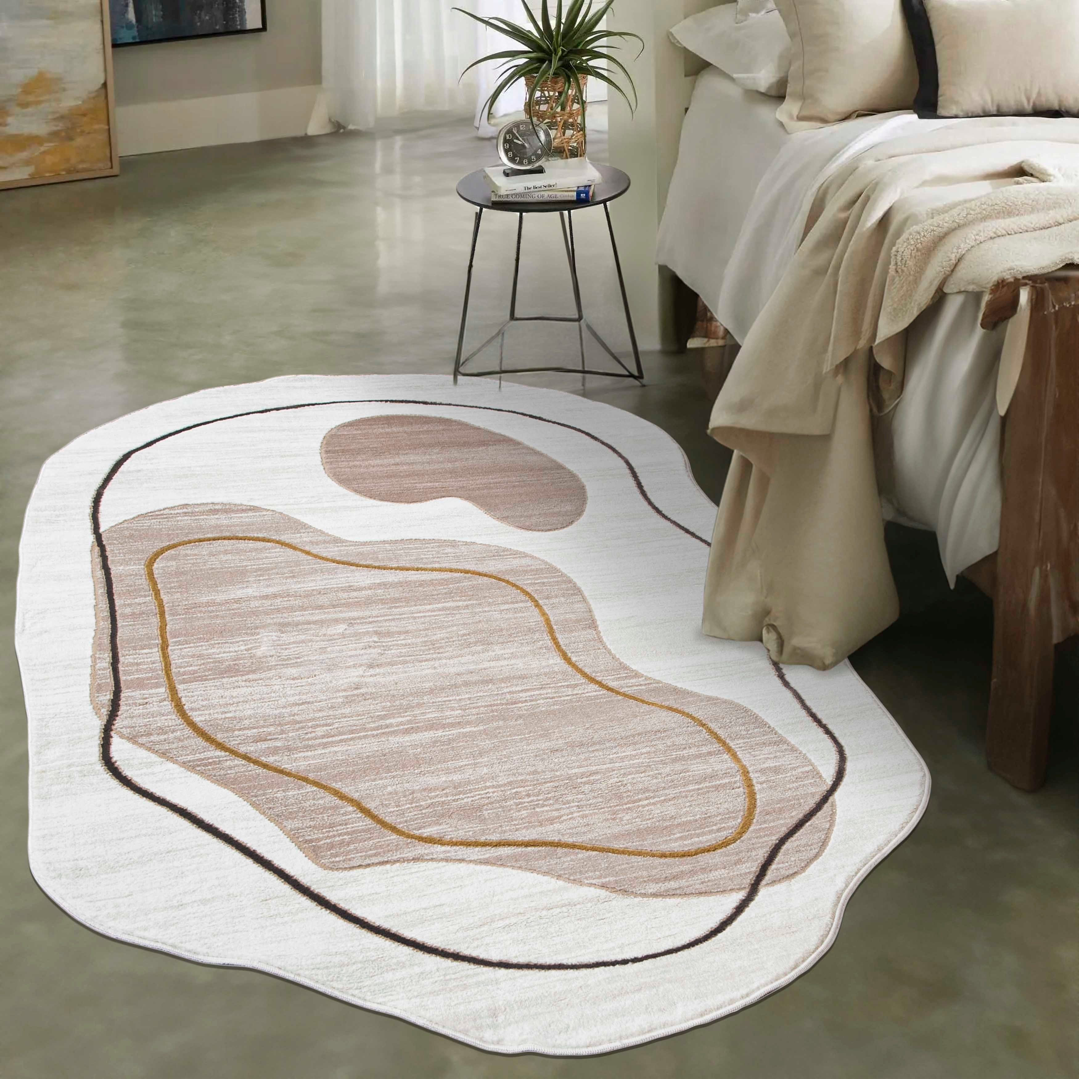 Mazovia Designteppich Modern Unregelmäßig Teppich Weich Teppich für Wohnzim günstig online kaufen
