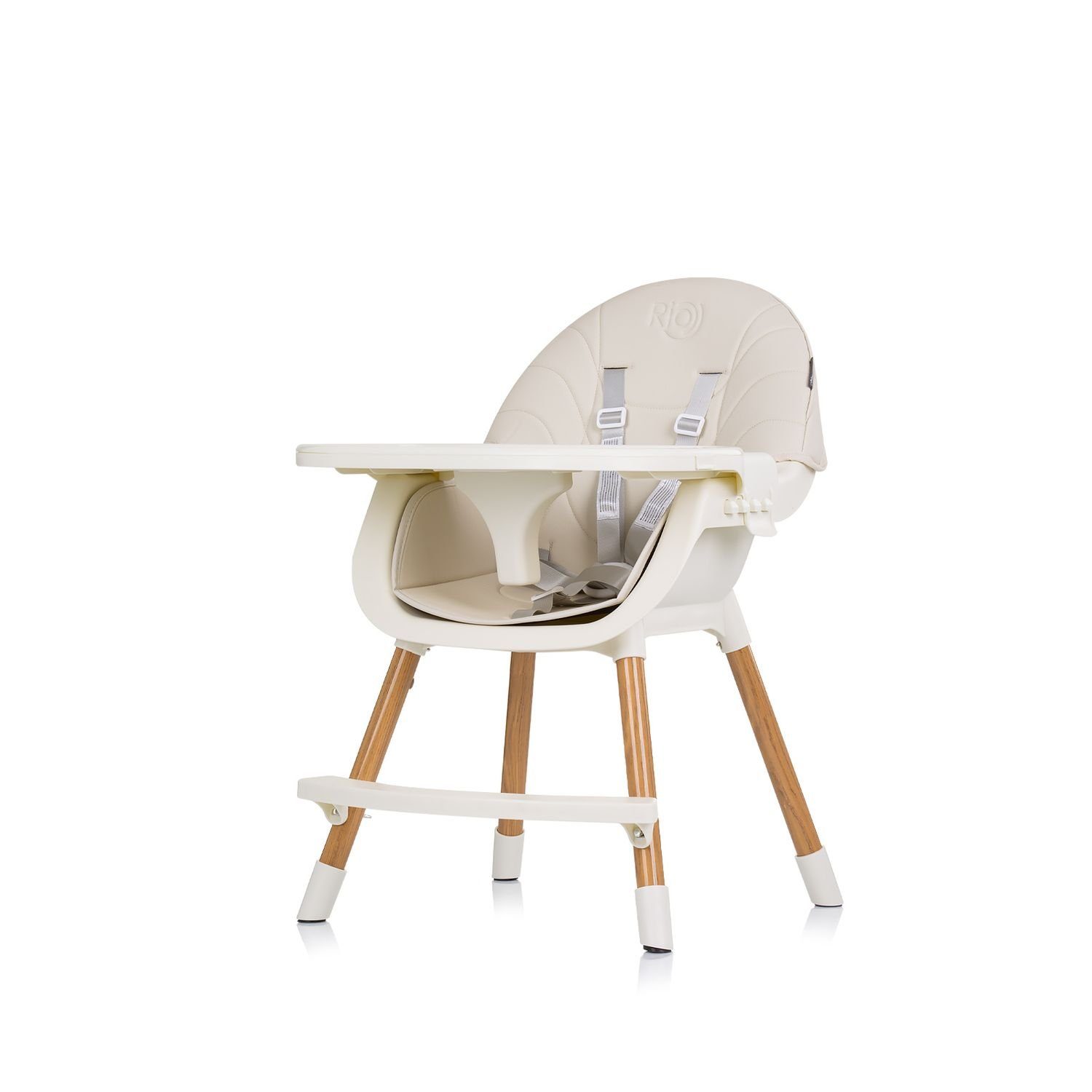 Chipolino Kombihochstuhl Kinderhochstuhl Rio 2 in 1, Kinderstuhl rutschfeste Beine 5-Punkt-Gurt