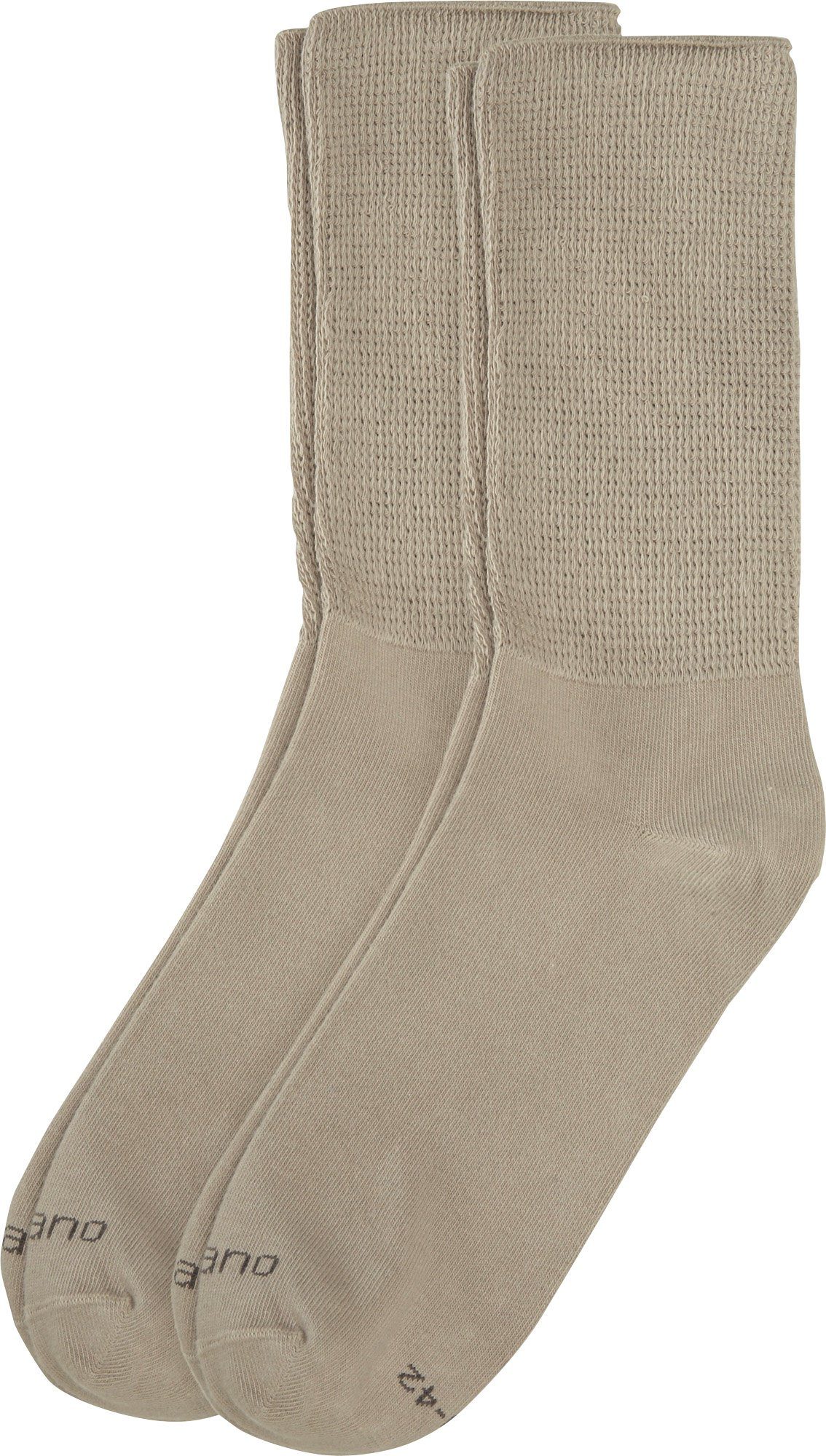 Unisex-Socken 2 Softbund mit Socken Paar Uni Camano beige
