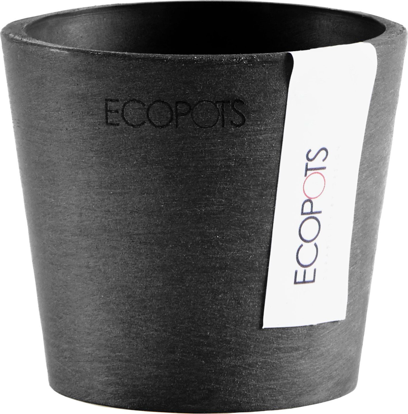 ECOPOTS Blumentopf AMSTERDAM Mini Dark Grey, BxTxH: 8x8x7 cm | Pflanzkübel