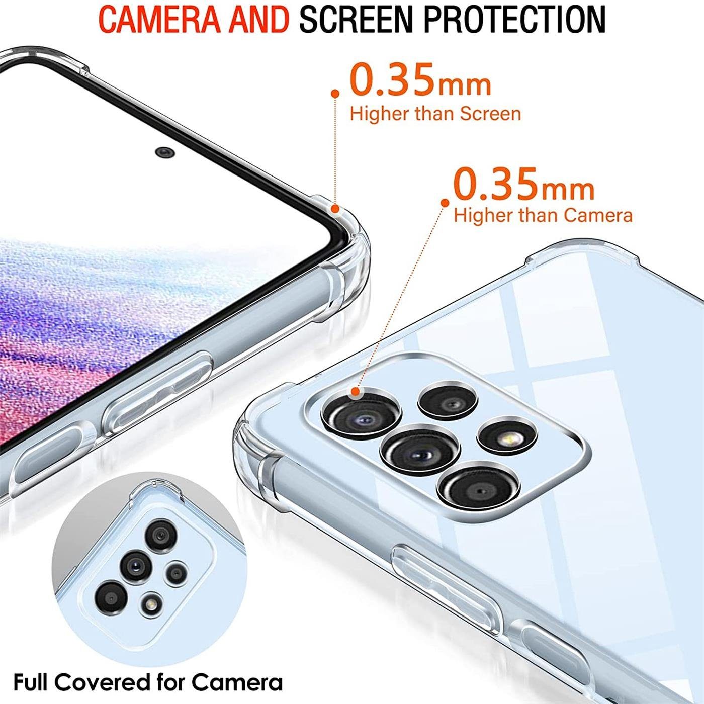 CoolGadget Handyhülle Anti Shock Rugged Case für Samsung Galaxy A53 5G 6,5 Zoll, Slim Cover mit Kantenschutz Schutzhülle für Samsung A53 5G Hülle – Bild 2 von 5
