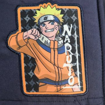 Naruto Winterjacke Anime Naruto Shippuden Kinder Jungen Jacke mit Kapuze Gr. 104 bis 140