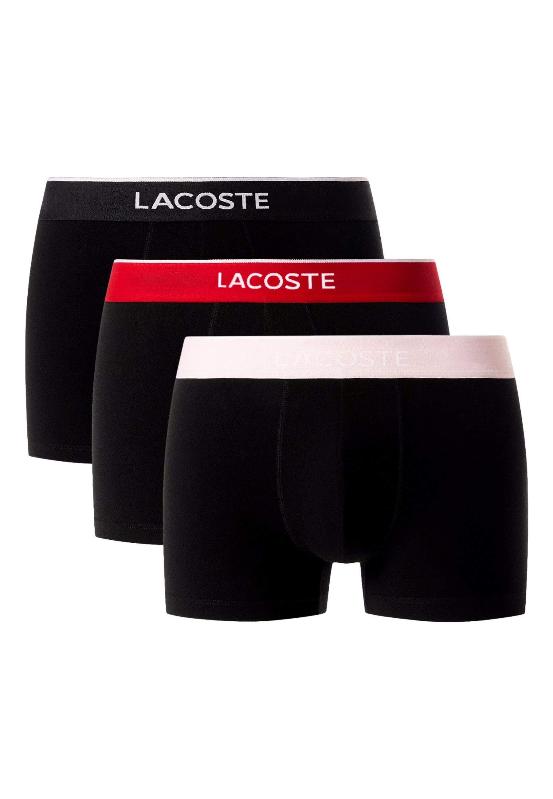 Lacoste Boxershorts Boxershorts Unterhosen 3-Pack (3-St) günstig online kaufen