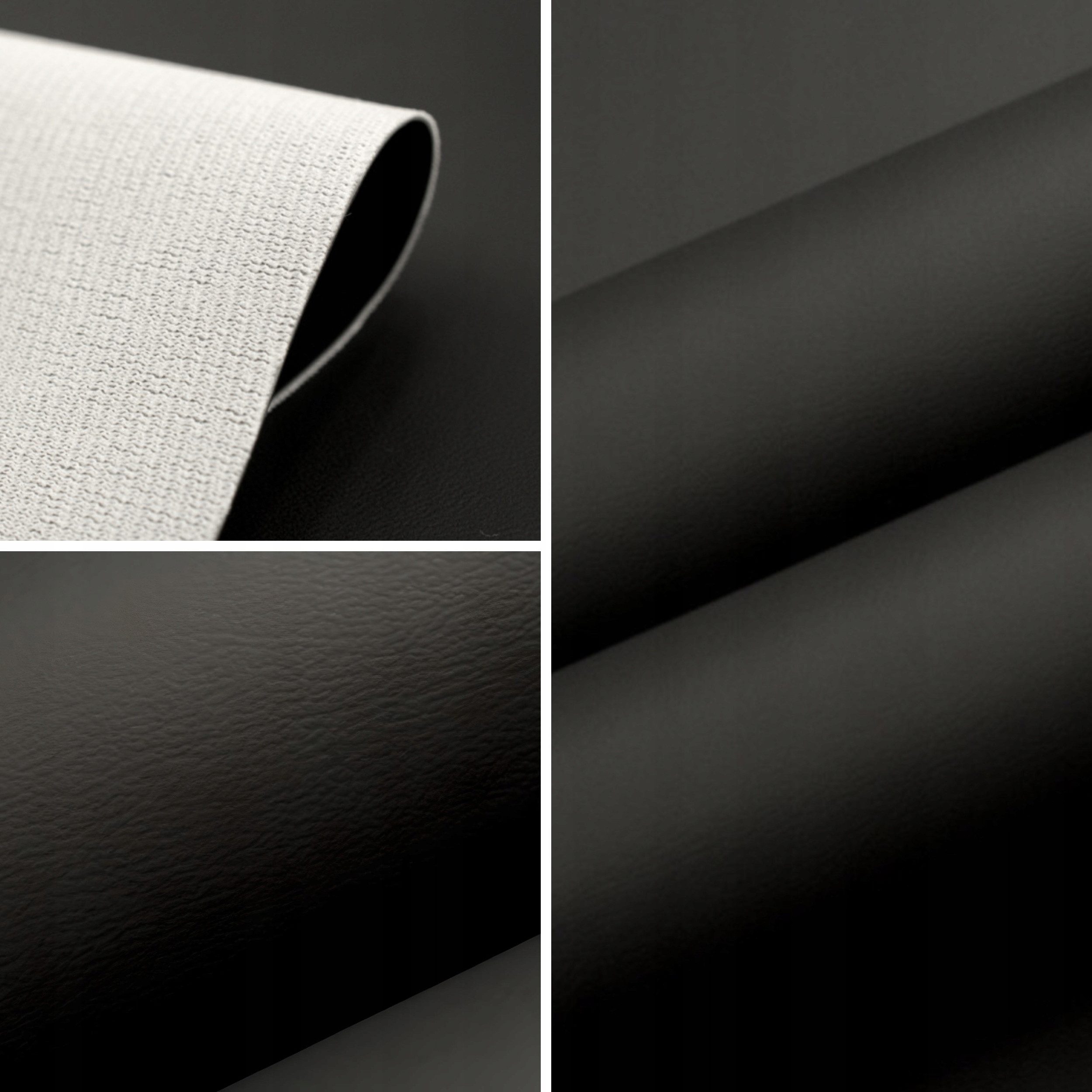 Fortispolster Stoff Kunstleder – Schwarz, ideal für Auto, Möbel & Handtaschen, Robust Edel Widerstandsfähig Langlebig Stilvoll