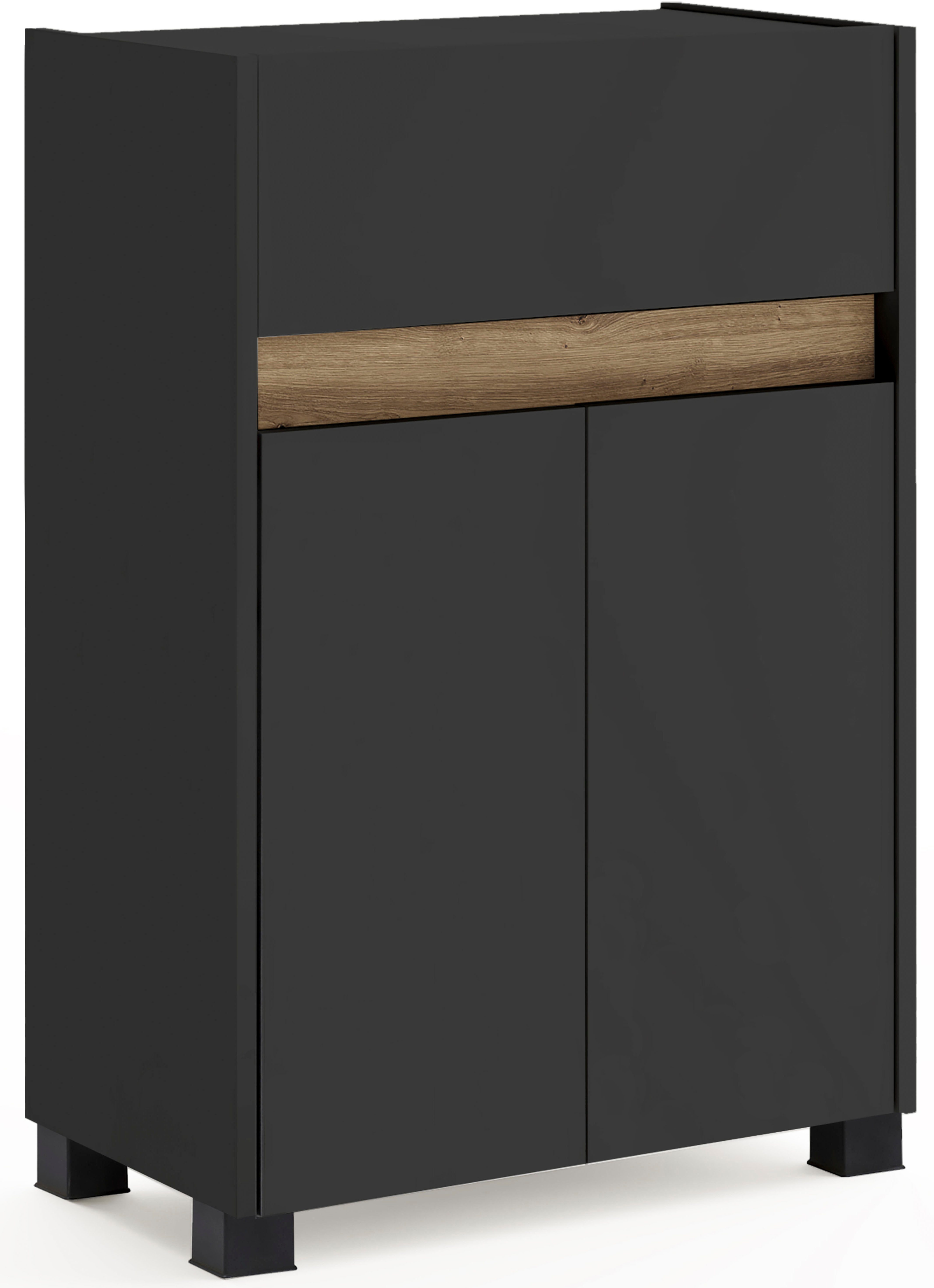 Schildmeyer Midischrank "Cosmo, Breite 56 cm", Grifflose Türöffnung, Traver günstig online kaufen