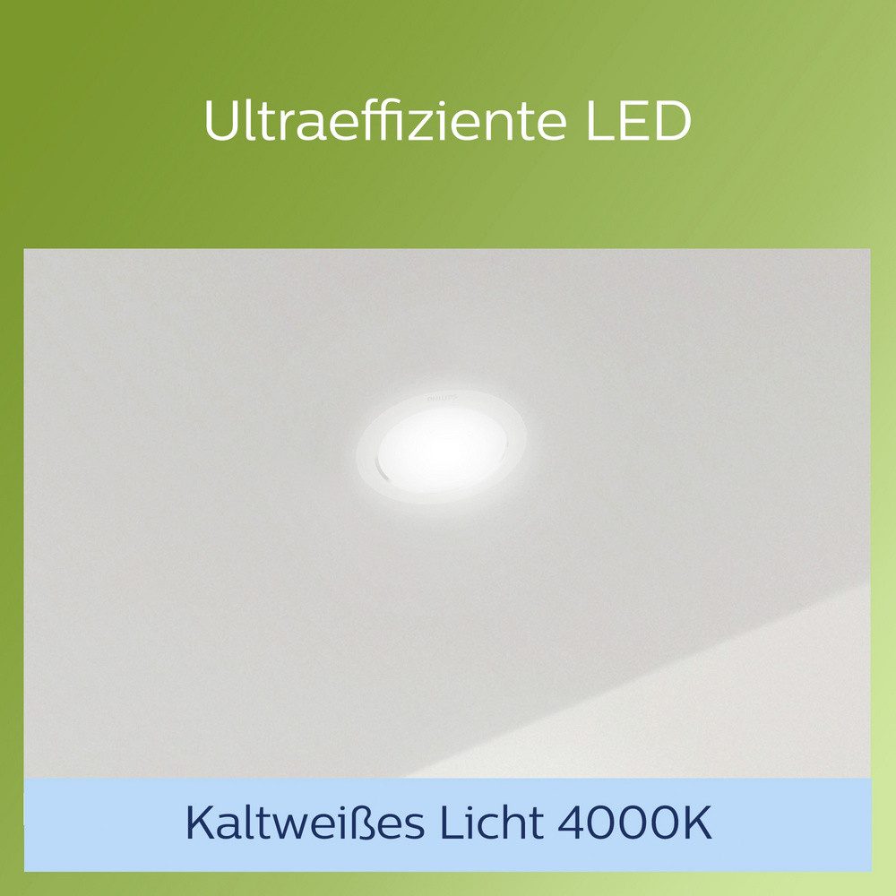 Philips Einbauleuchte Philips 8720169308107 Diamond Einbauleuchte LED 2 W Weiß