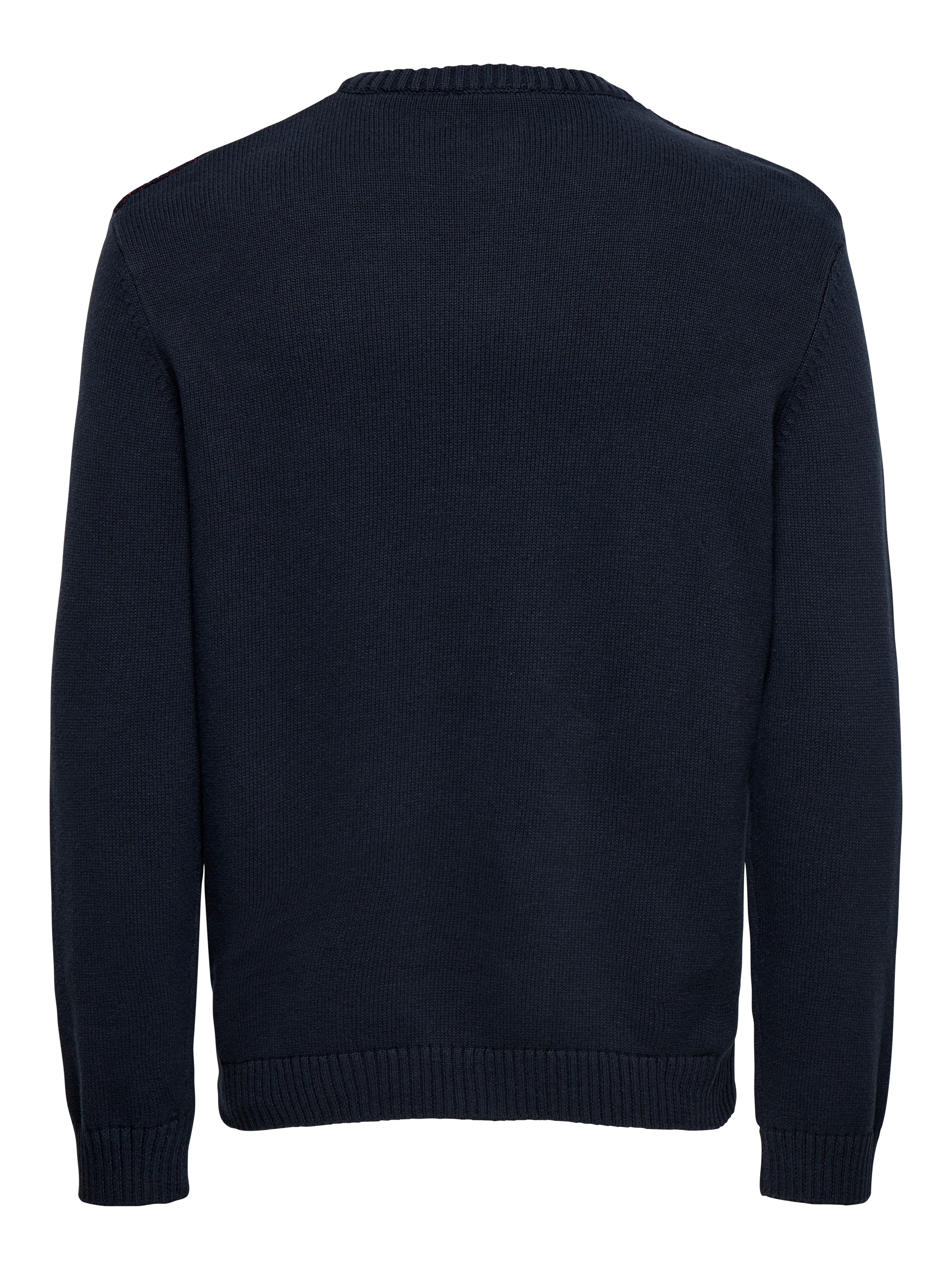 ONLY & SONS Rundhalspullover ONSX-MAX REG TEXT CREW KNIT günstig online kaufen