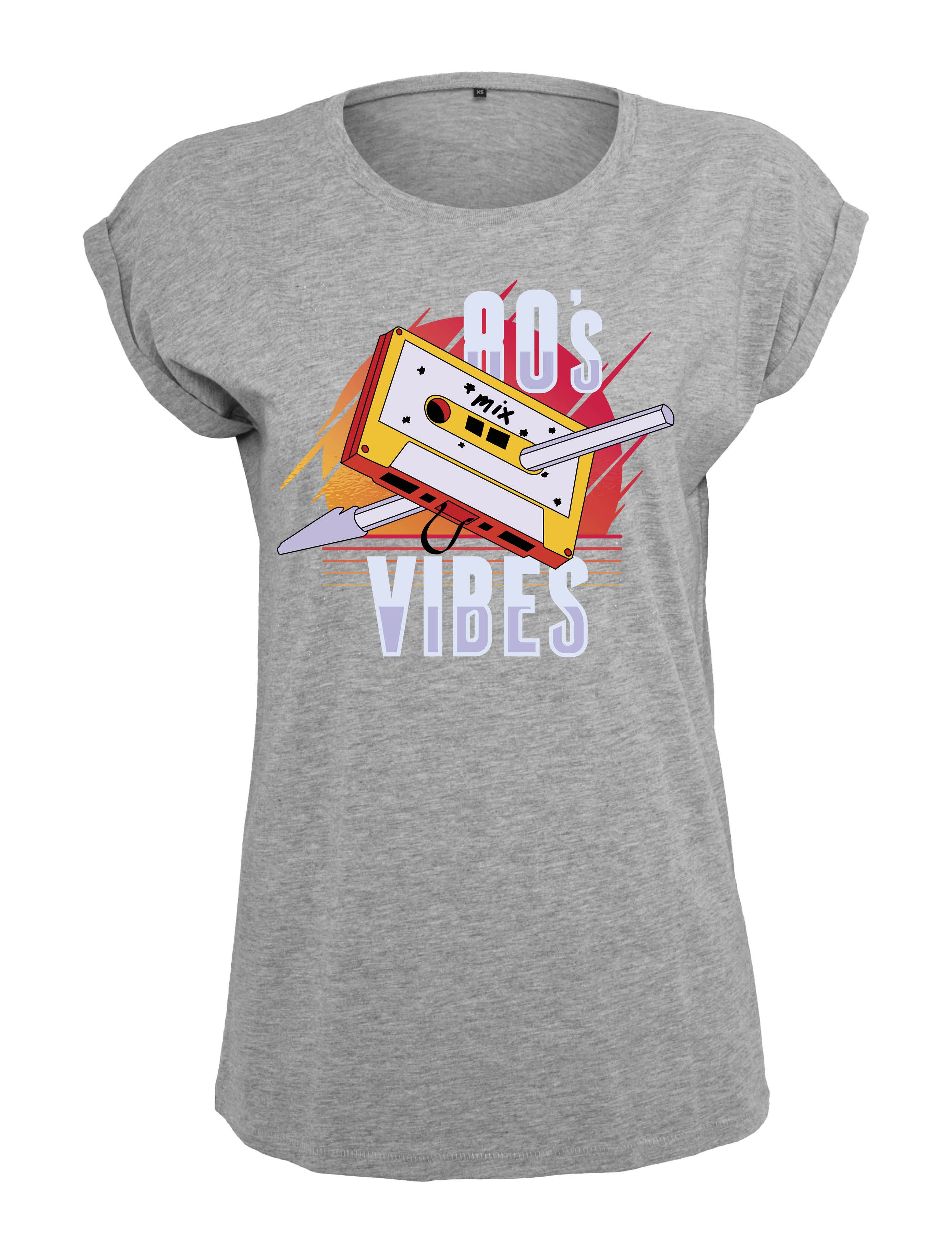 Youth Designz Print-Shirt "80s Kassette Vibes" Damen T-Shirt Statement Geschenk Frauen Motiv mit stylischen Retro Aufdruck